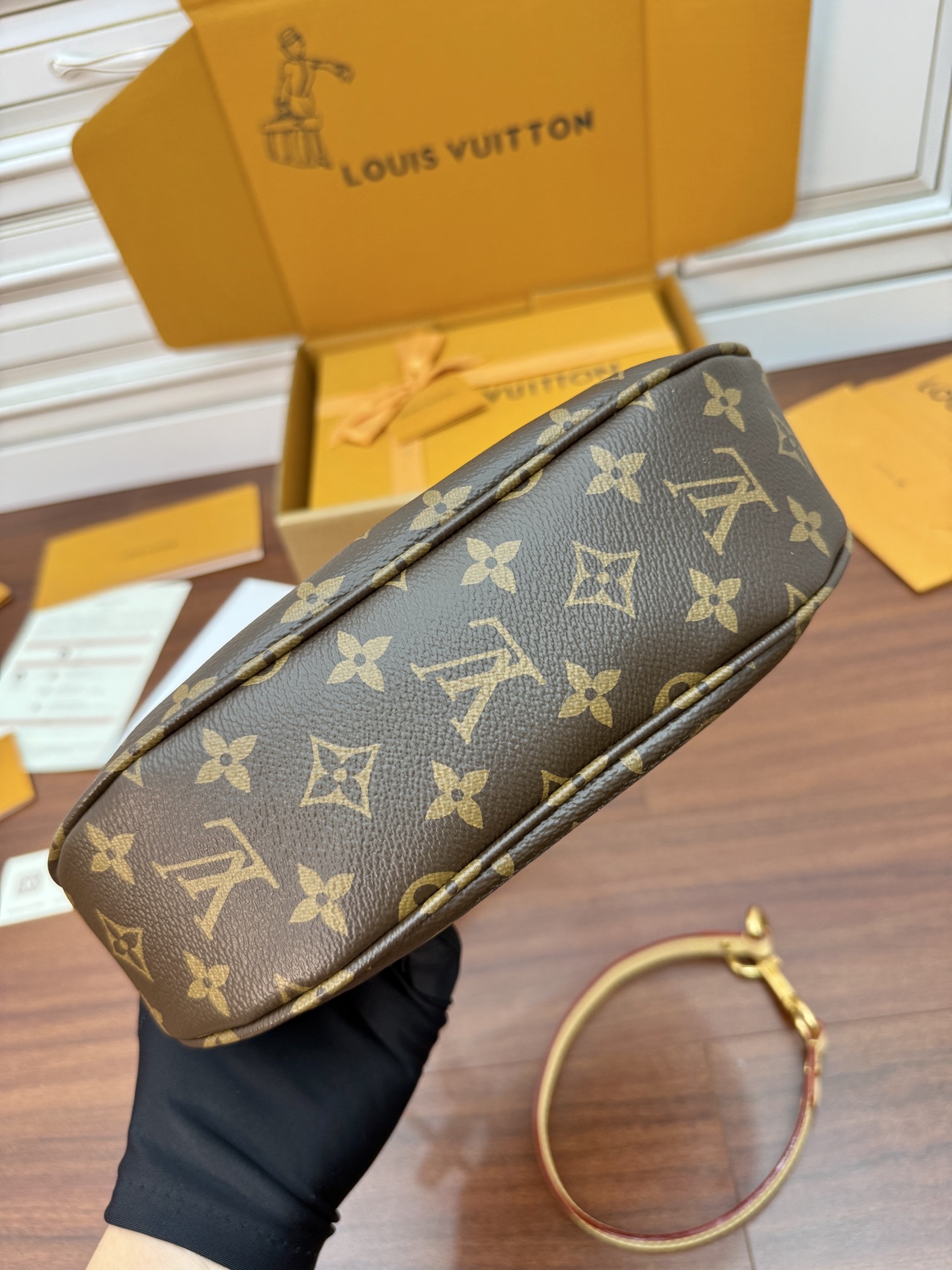 Louis Vuitton Monogram Canvas Louise Shoulder Bag, 27x18x3cm 7 i1749696707446 87 0 5