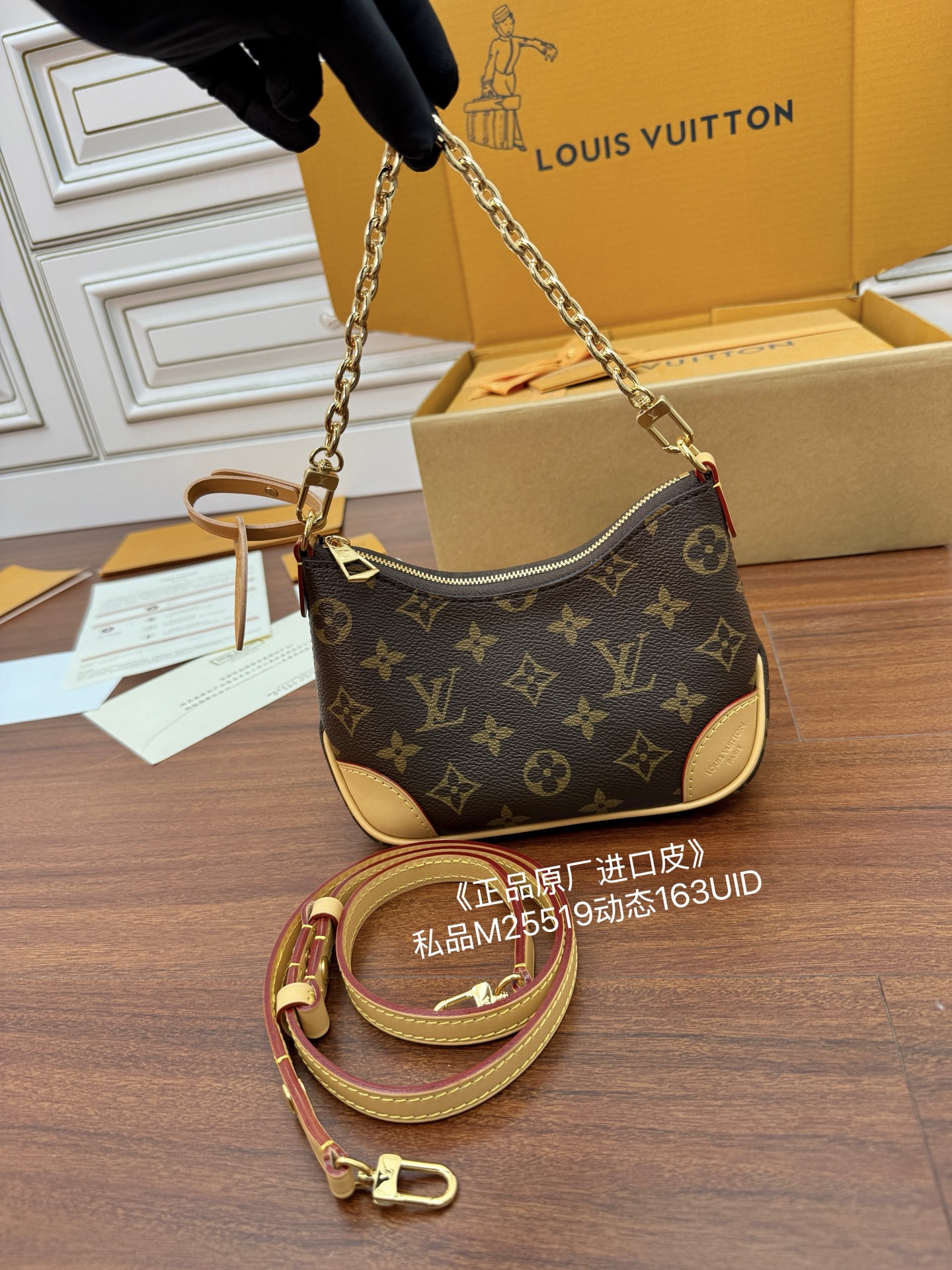 Louis Vuitton M25519 Monogram Canvas Mini Hobo Bag with Chain Accent 5 i1754539757982 6859 0 3