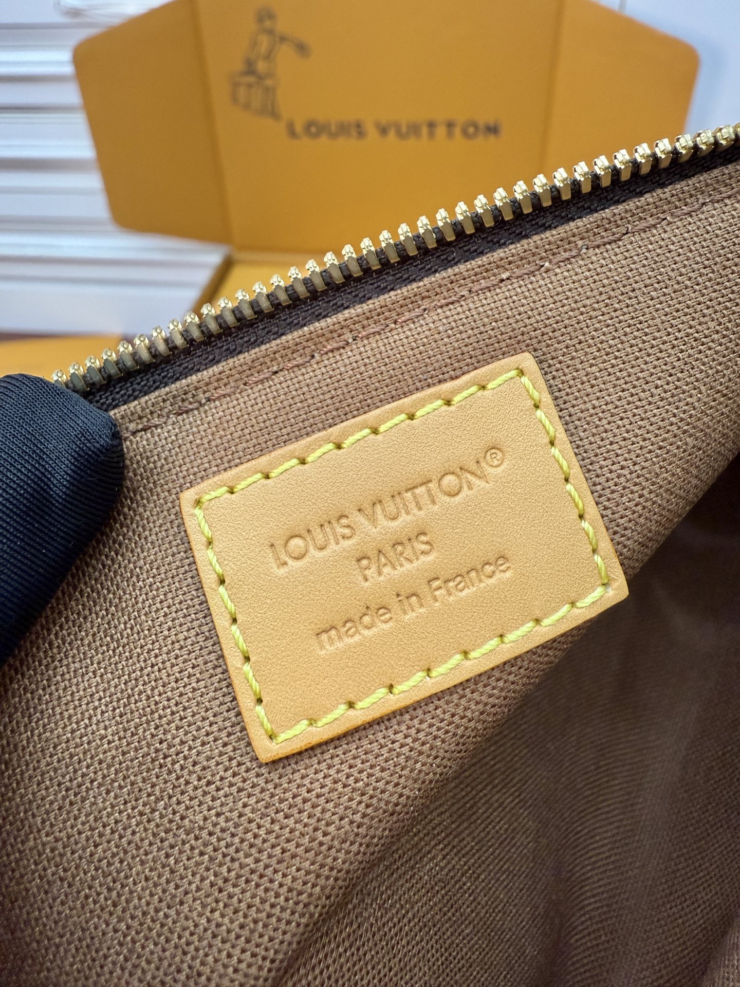Louis Vuitton Brown Monogram Coated Canvas Cylinder Baguette with Chain 5 i1754558057317 1195 0 4