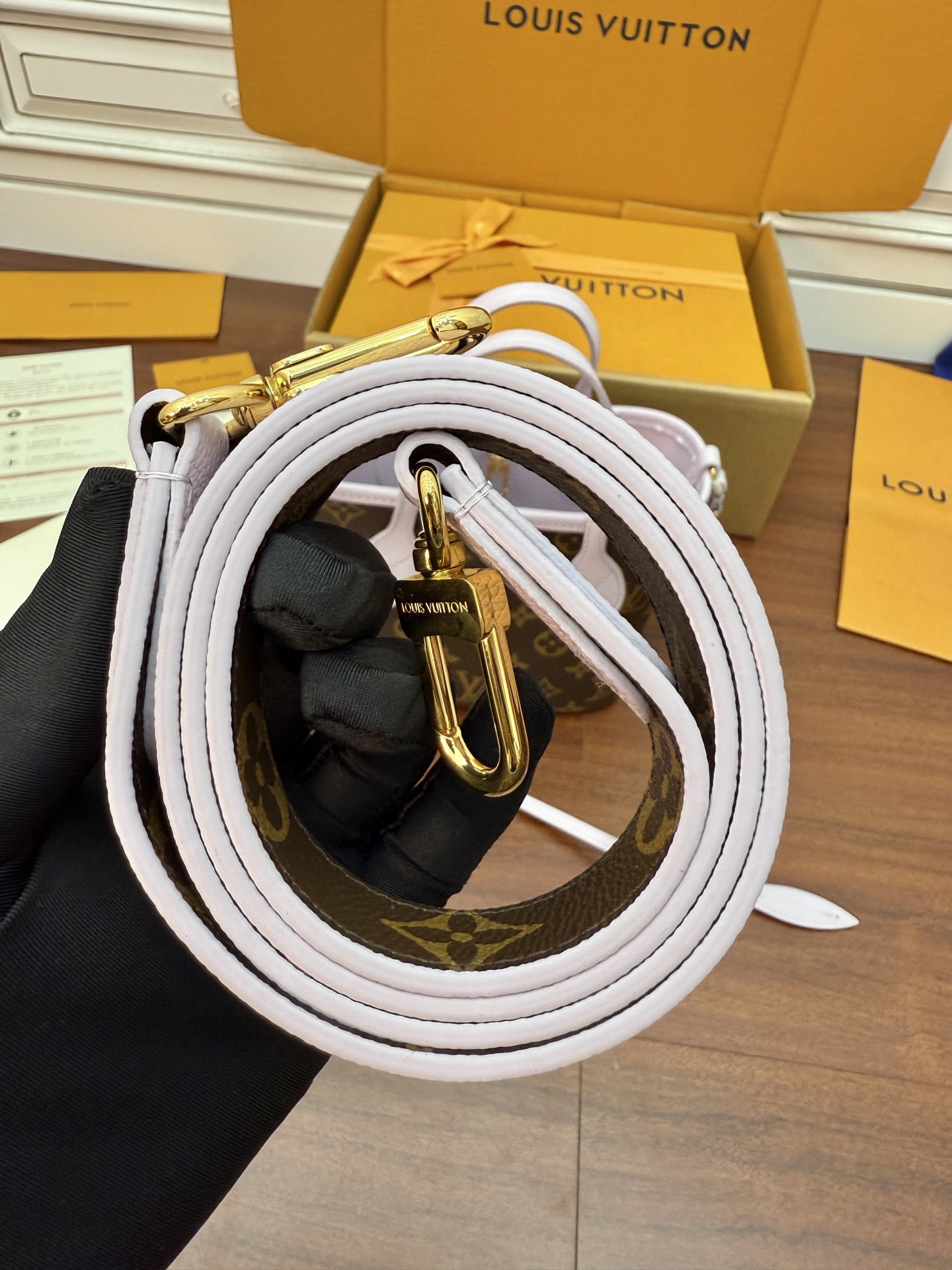 Louis Vuitton Mini Sac Plat Bag Monogram Canvas with Leather Strap 10 i1754560424765 7698 0 9