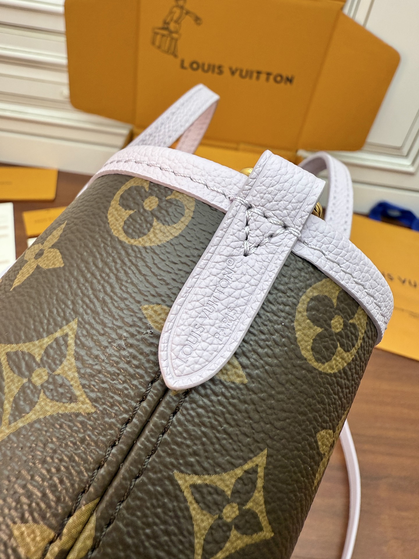 Louis Vuitton Mini Sac Plat Bag Monogram Canvas with Leather Strap 7 i1754560424903 2465 0 6