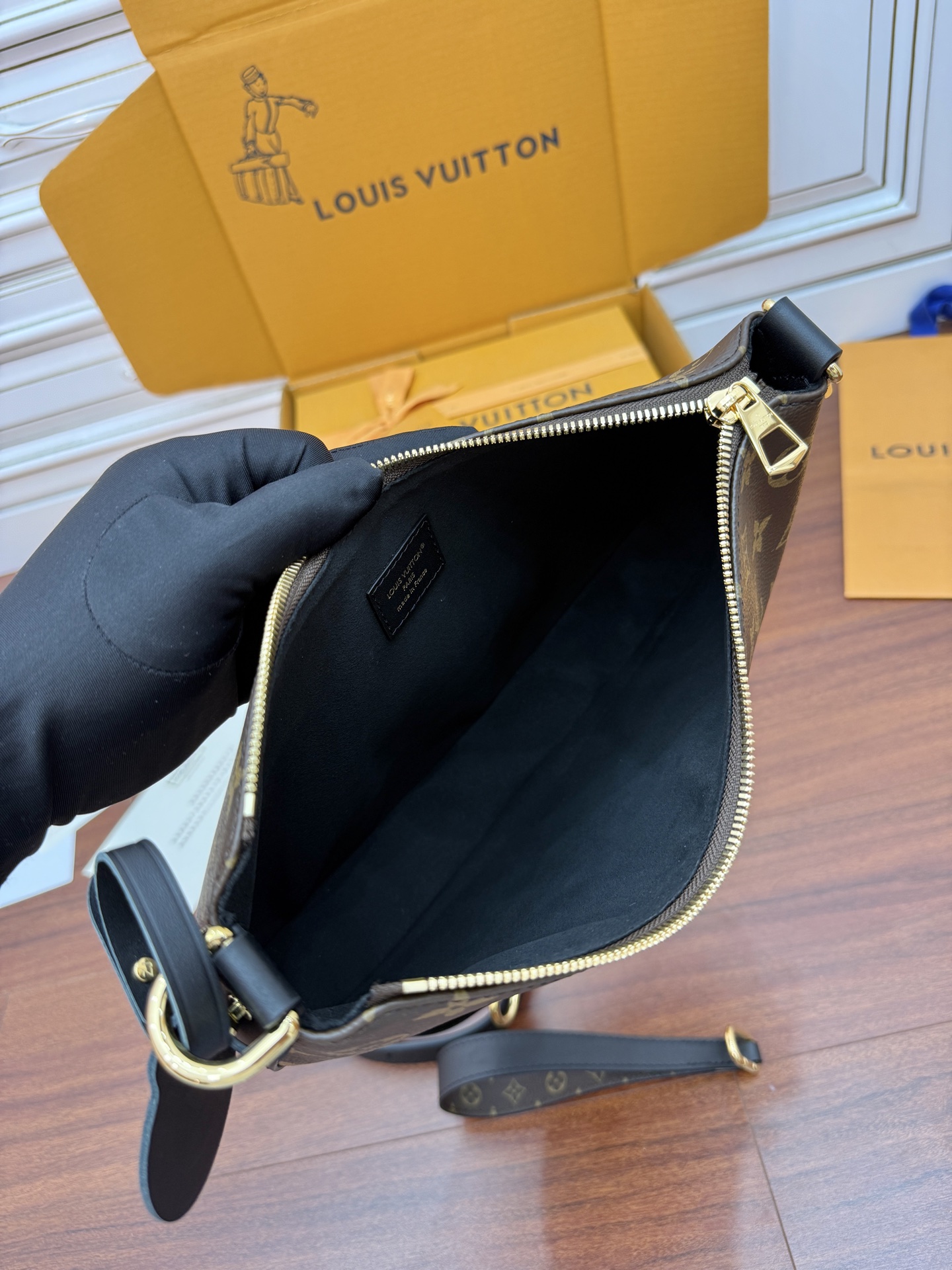 Louis Vuitton Brown Monogram Empreinte Leather Loop Bag, 28.5x19x5CM 6 i1755662207647 638 0 4