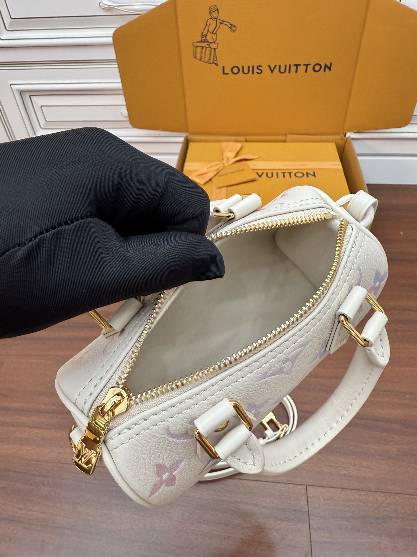 Louis Vuitton Monogram Empreinte Leather Nano Speedy Bag with Strap 9 i1758339794407 4306 0 7