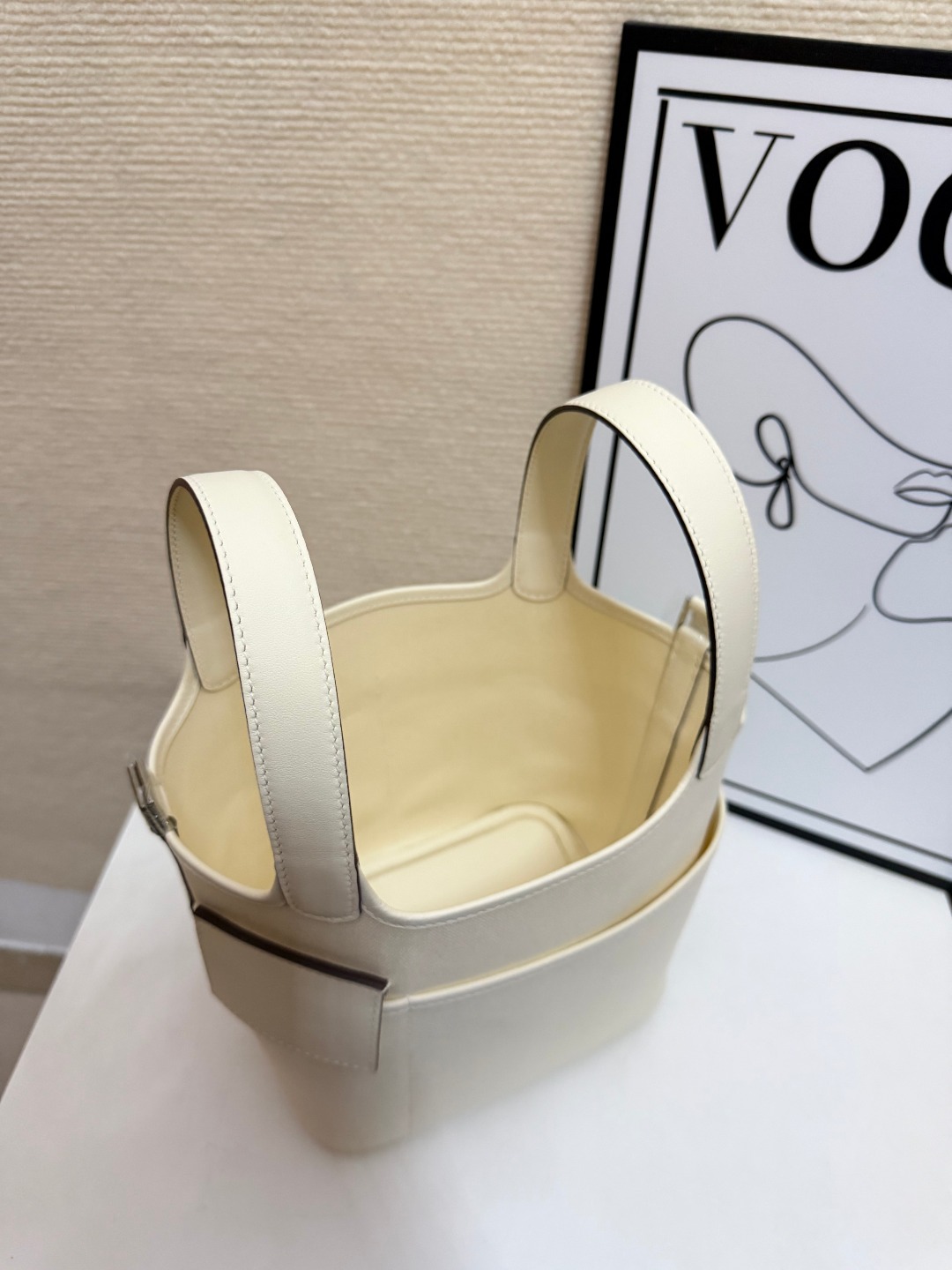 Hermes Cargo Picotin Cream 18cm everyday shoulder
