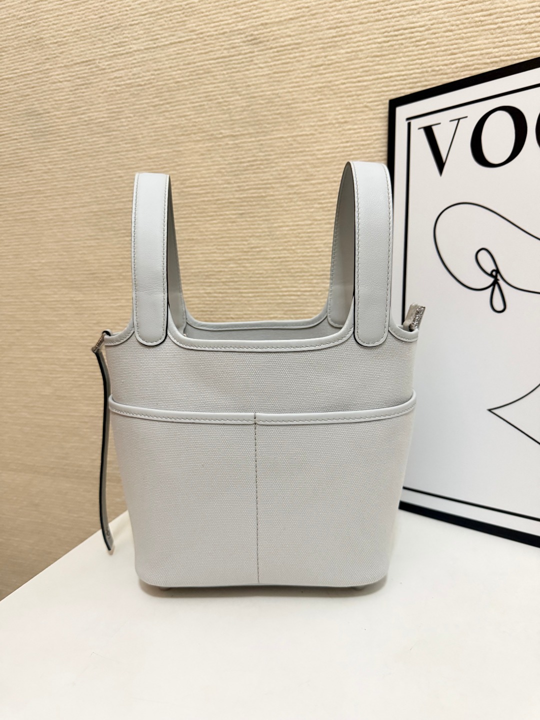 Hermes Cargo Picotin White 18cm everyday