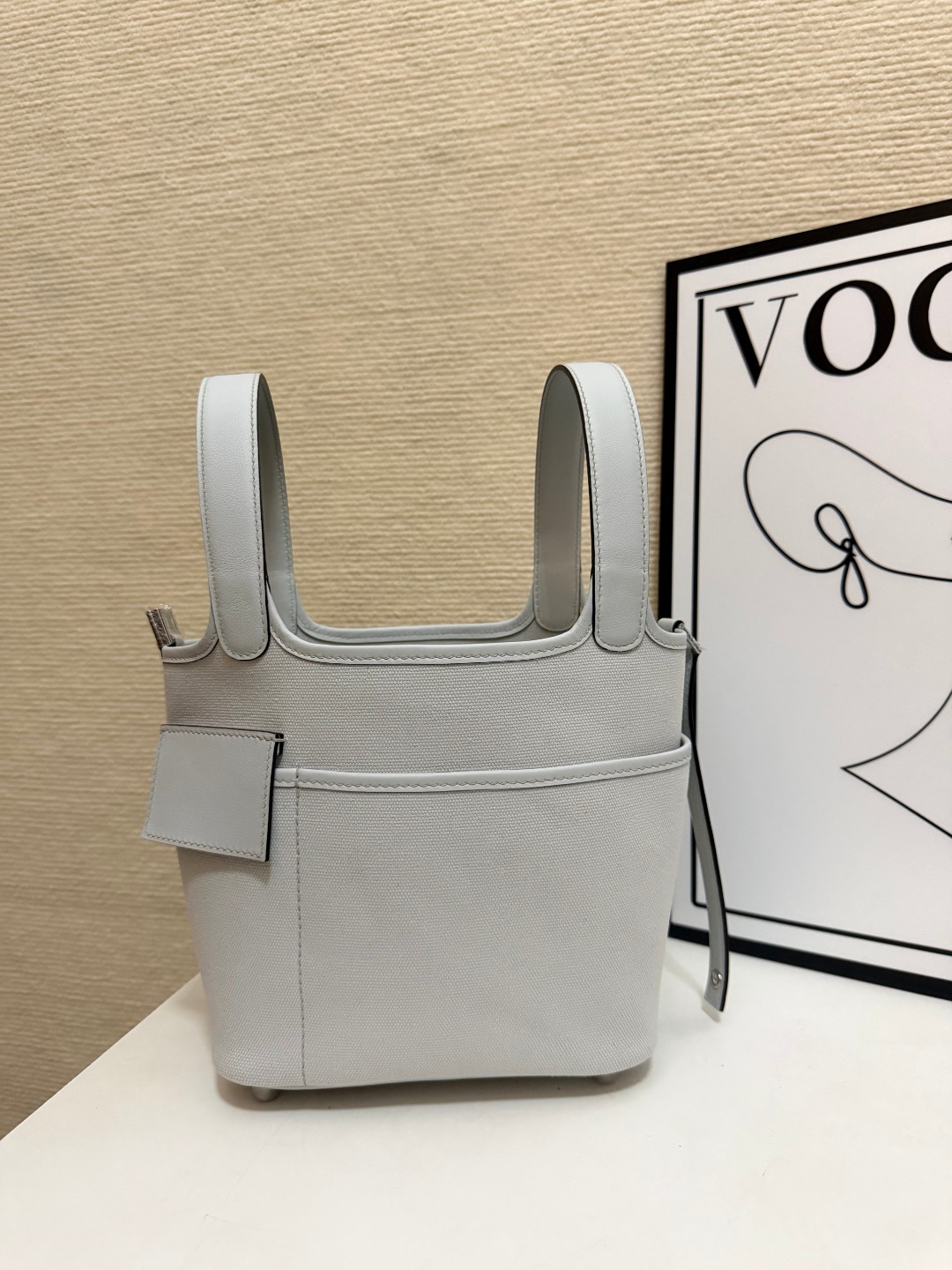 Hermes Cargo Picotin White 18cm everyday