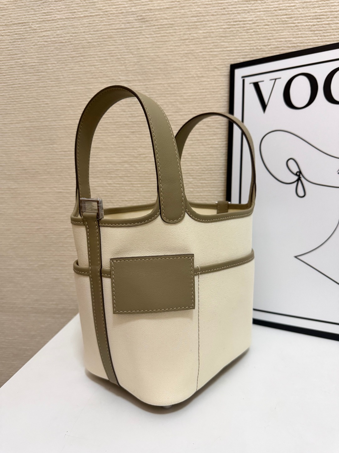 Hermes Cargo Picotin 18 Swift Beige 18cm everyday