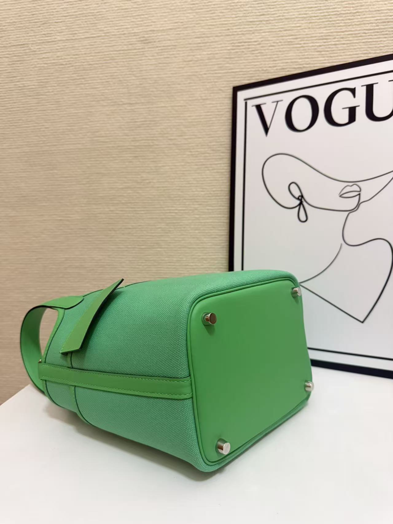 Hermes Cargo Picotin Green 18cm everyday