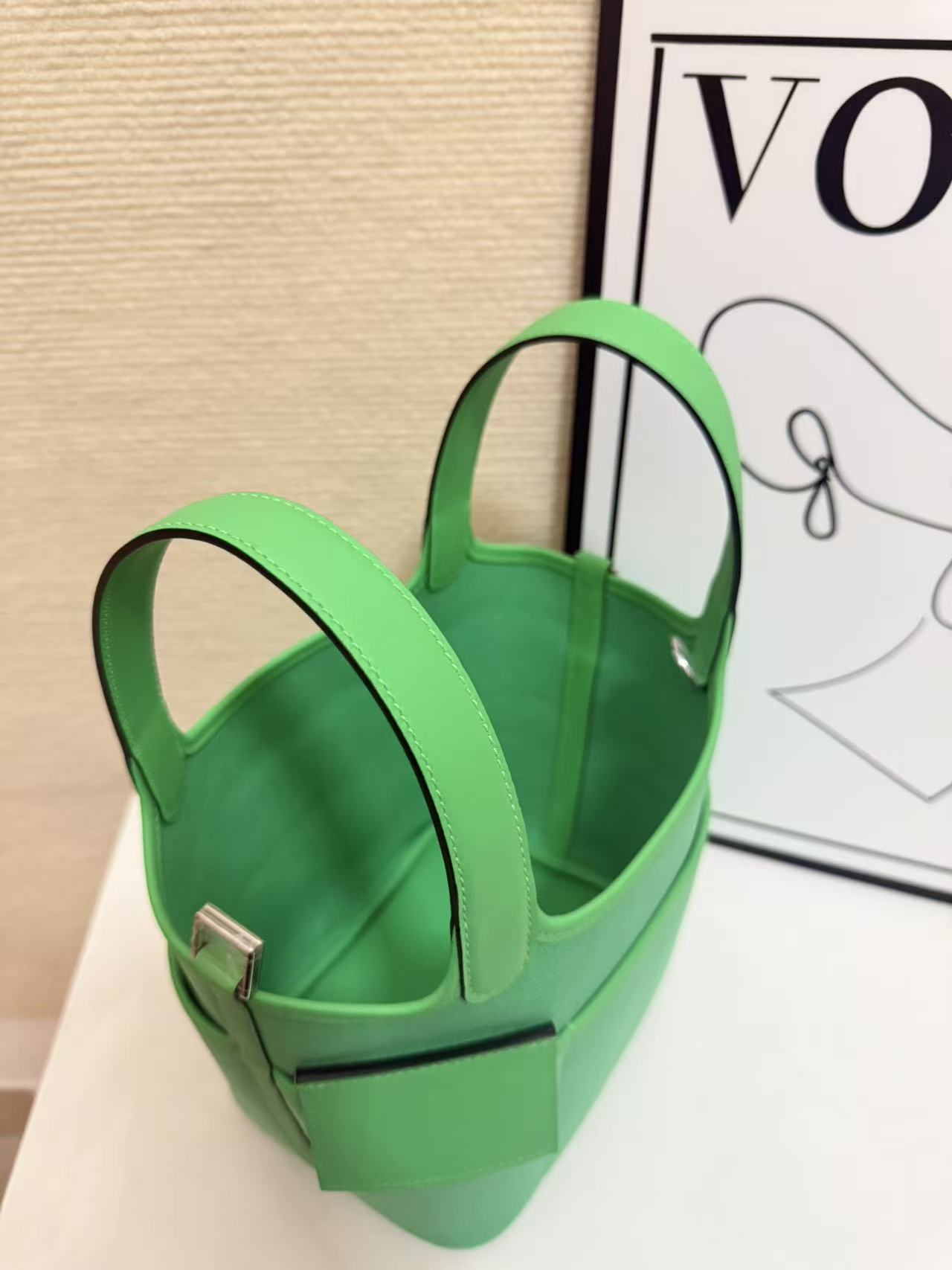 Hermes Cargo Picotin Green 18cm everyday