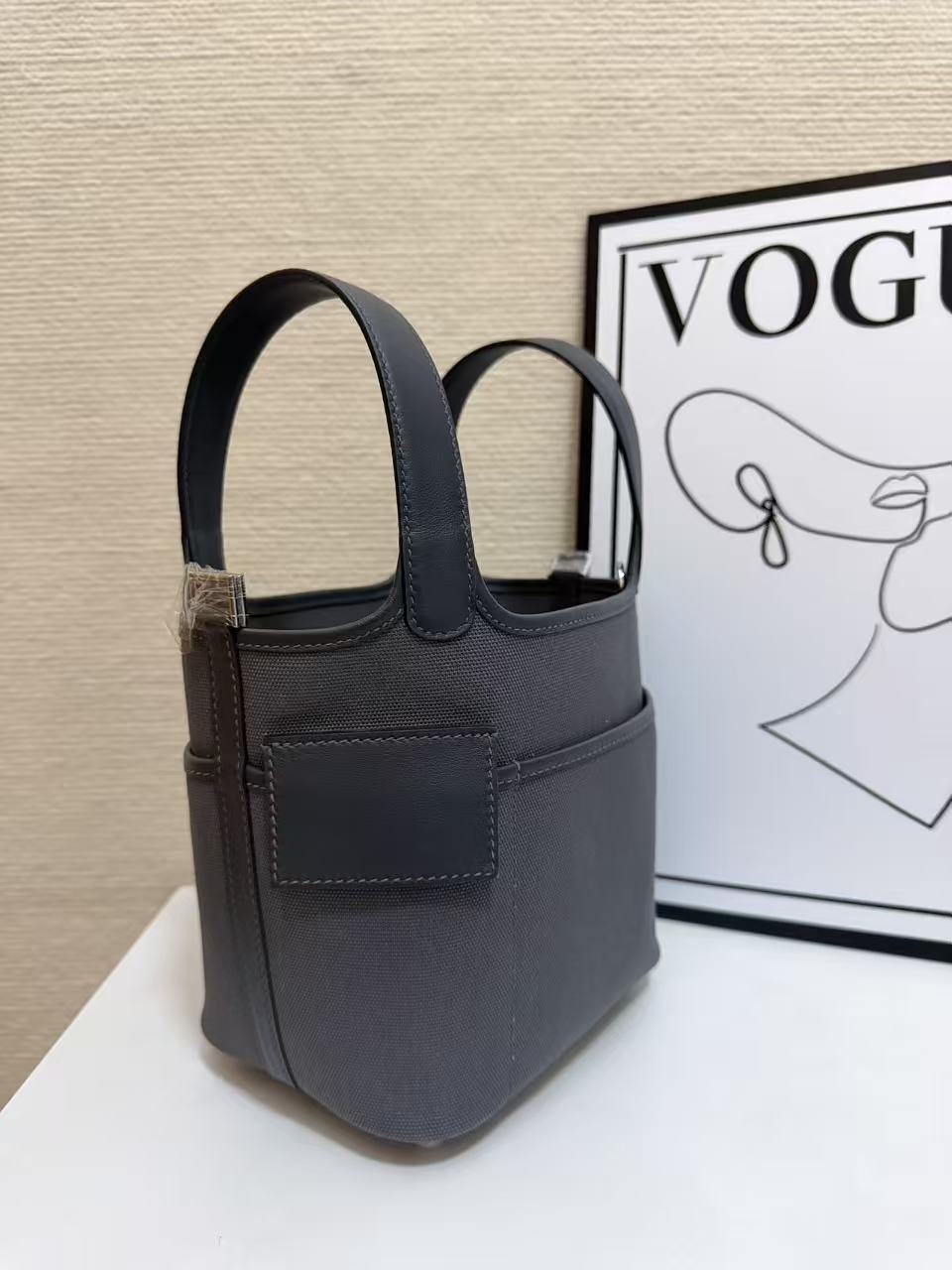 Hermes Cargo Picotin 18 Grey 18cm everyday