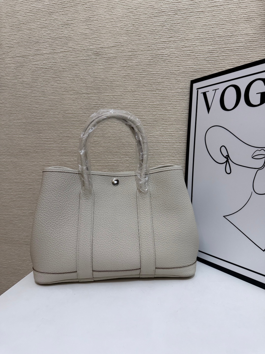 Hermes Garden Party Cream 30cm tote everyday