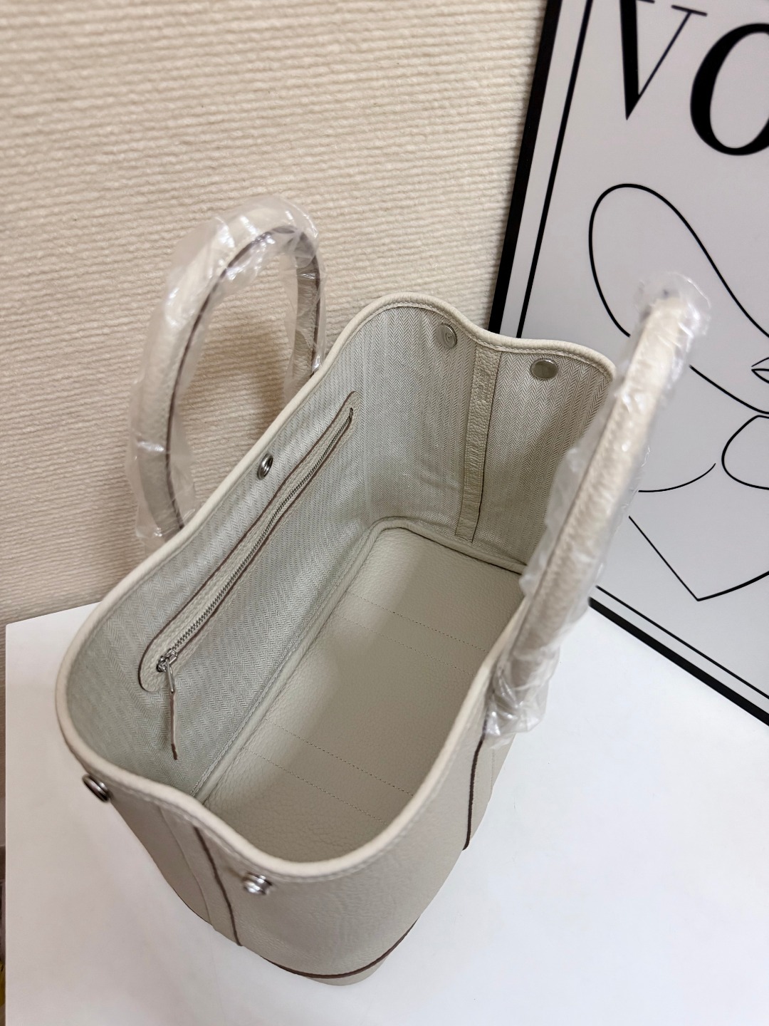Hermes Garden Party Cream 30cm tote everyday