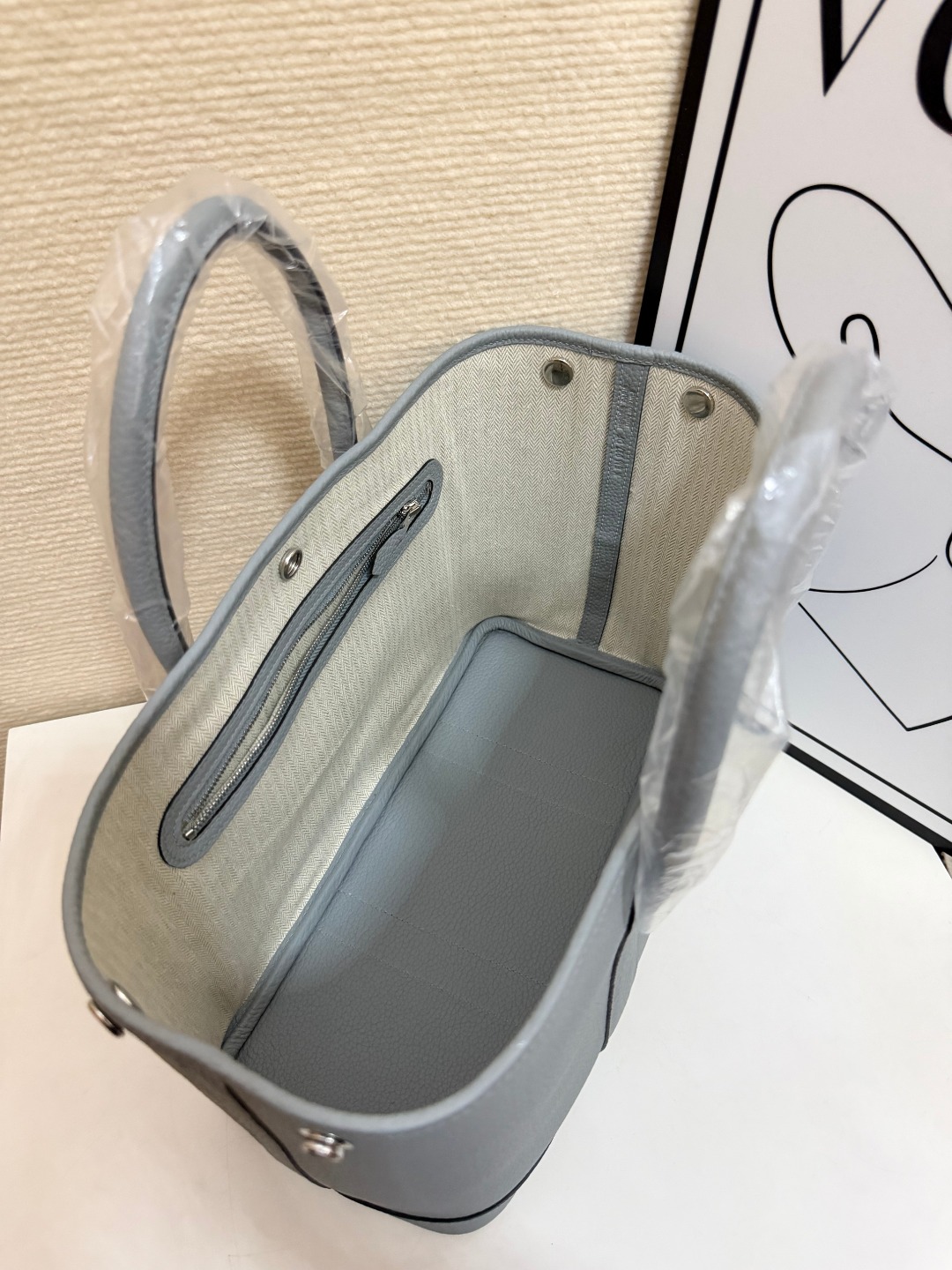Hermes Garden Party Light Gray 30cm tote everyday