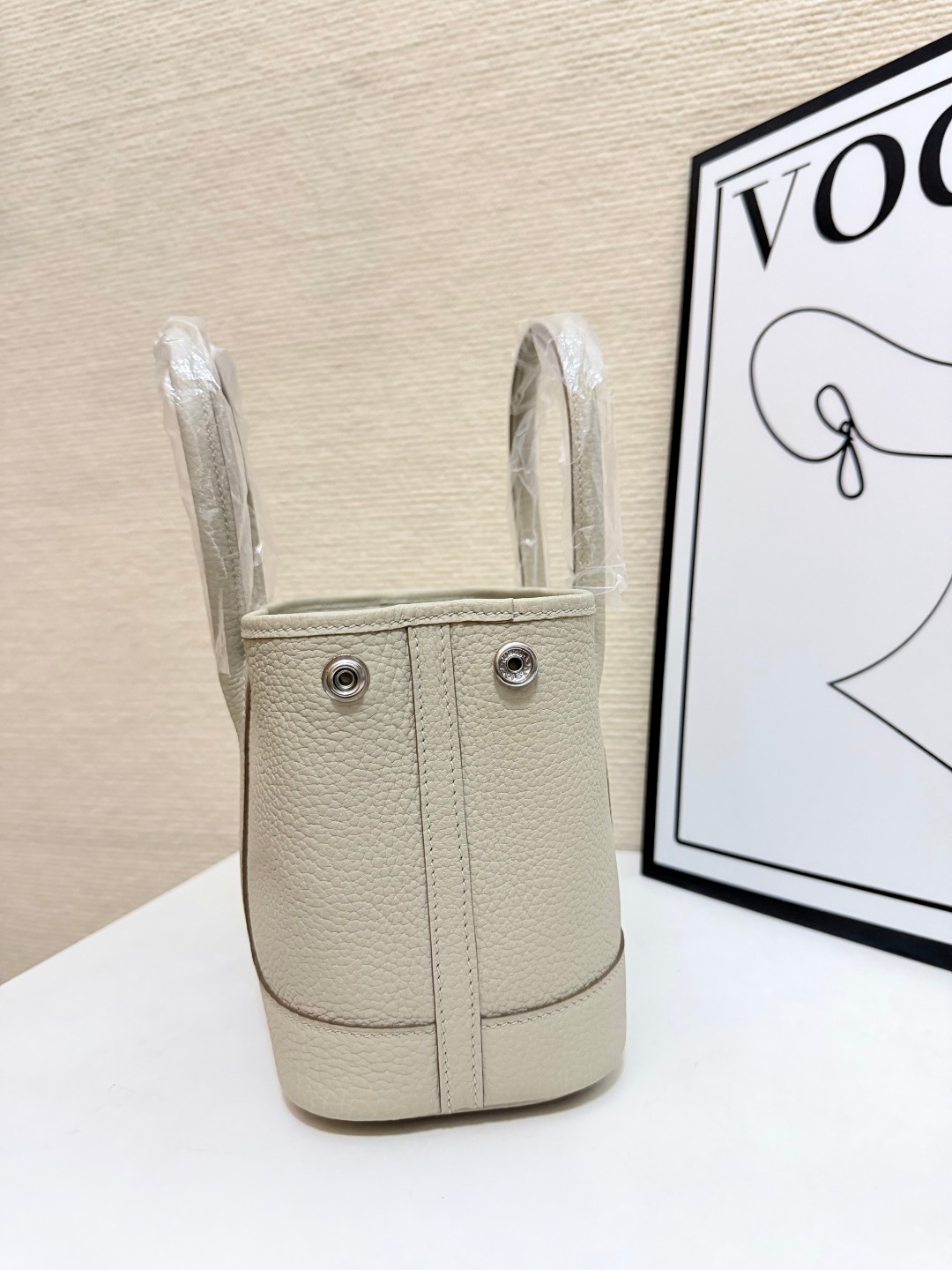 Hermes Garden Party Cream 23cm tote everyday