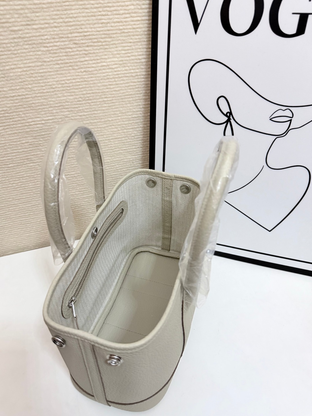 Hermes Garden Party Cream 23cm tote everyday