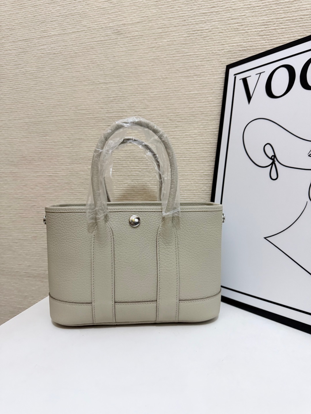 Hermes Garden Party Cream 23cm tote everyday