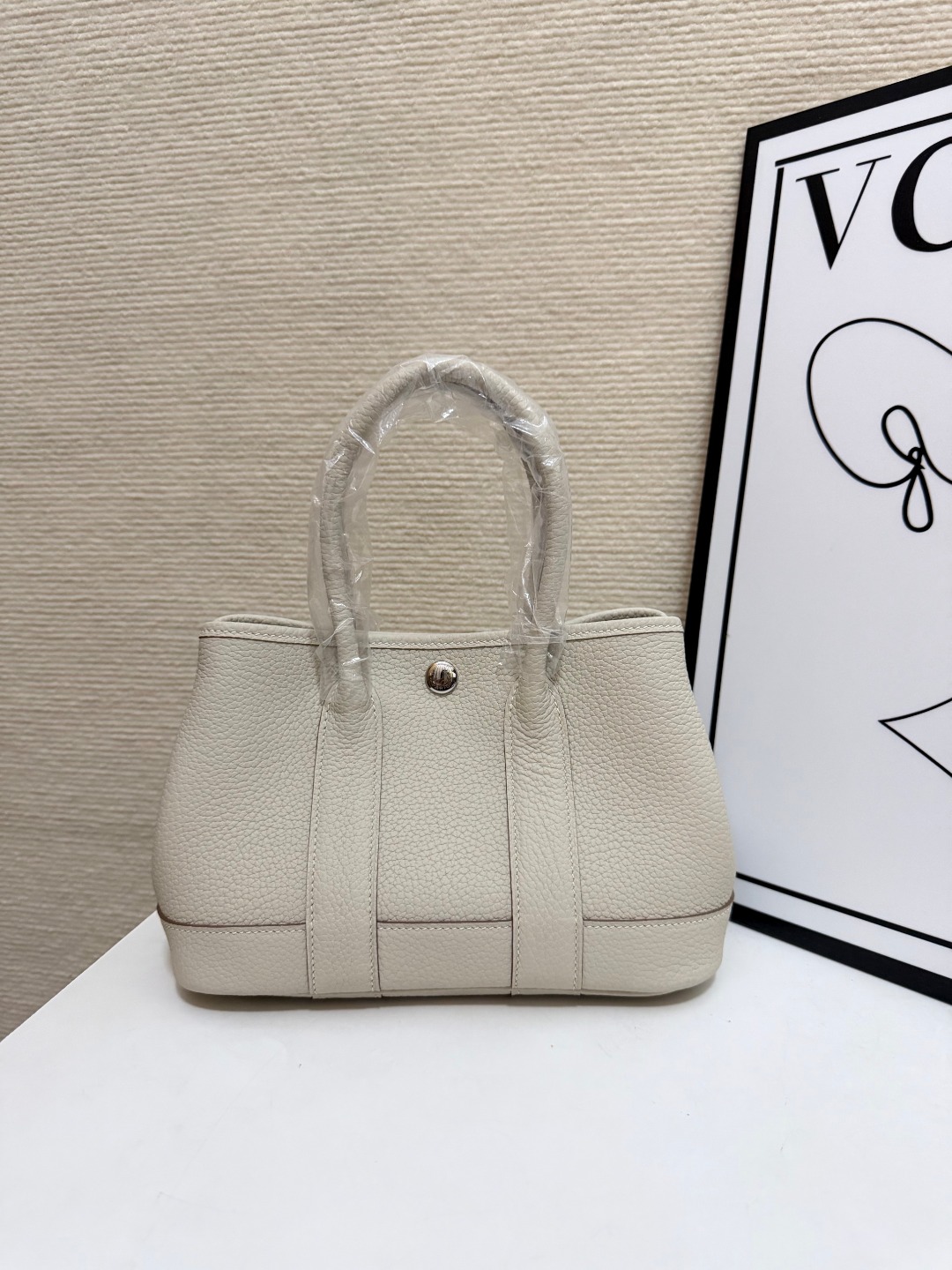 Hermes Garden Party Cream 23cm tote everyday