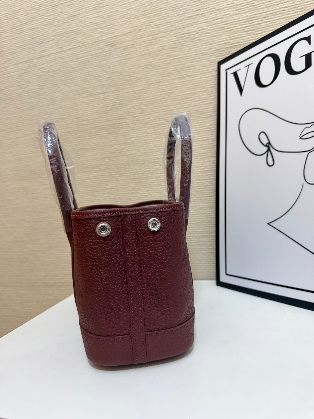 Hermes Garden Party Burgundy 23cm tote everyday