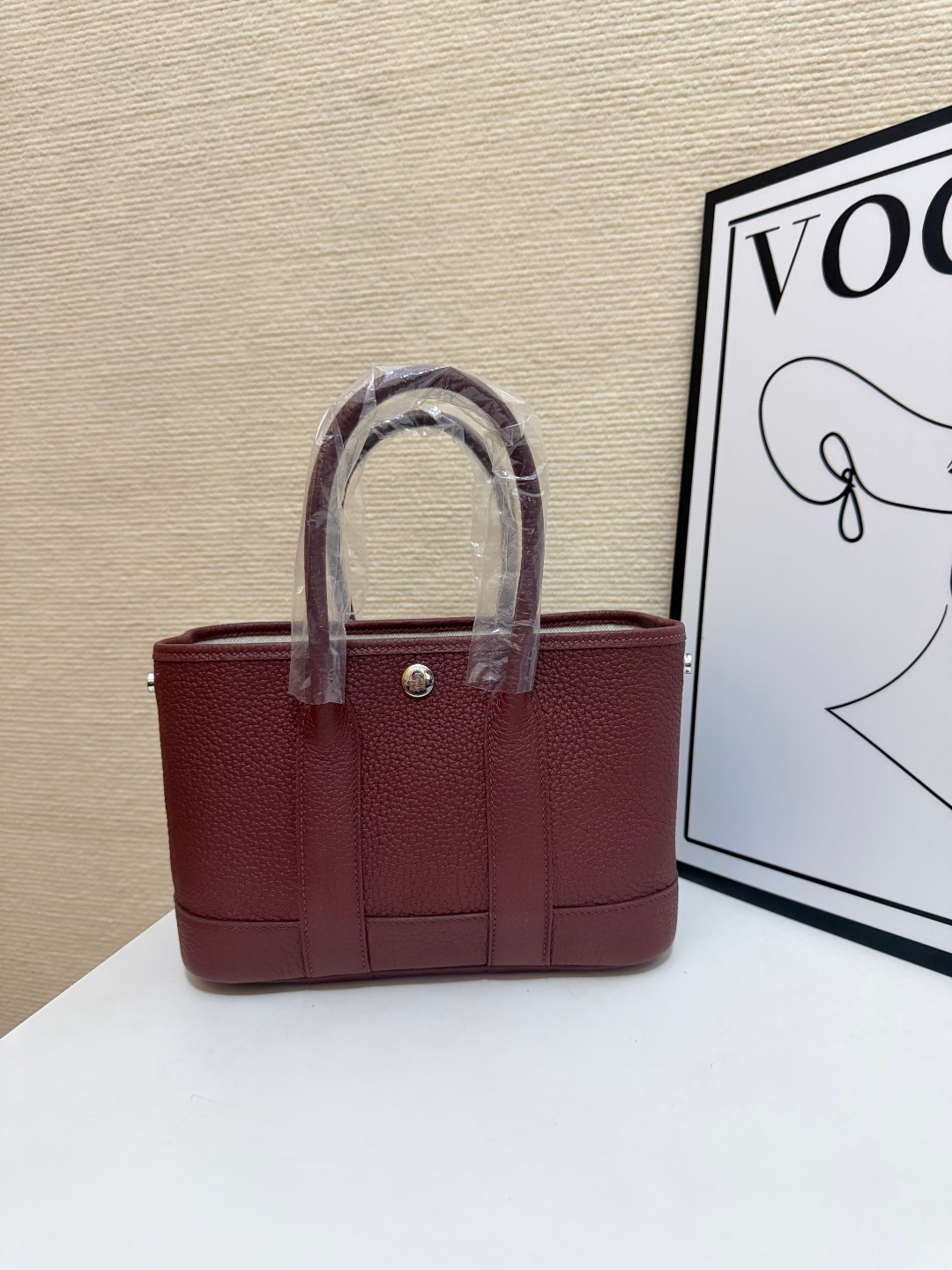 Hermes Garden Party Burgundy 23cm tote everyday