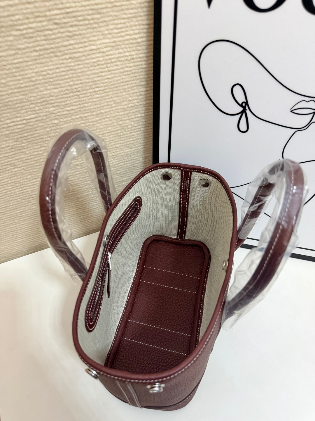 Hermes Garden Party Bordeaux mini 23cm tote everyday