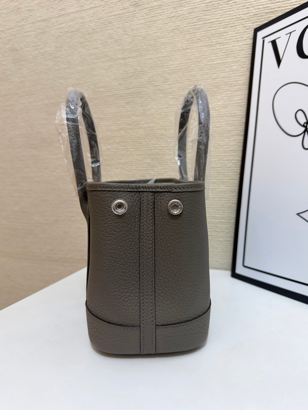 Hermes Garden Party Etoupe leather 23cm tote everyday