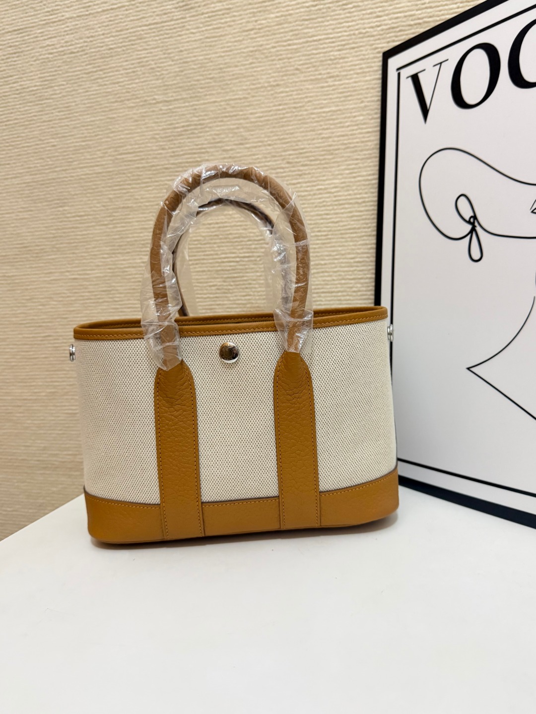 Hermes Garden Party Canvas and leather mini 23cm tote everyday