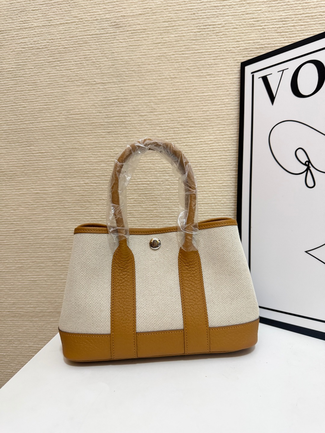 Hermes Garden Party Canvas and leather mini 23cm tote everyday
