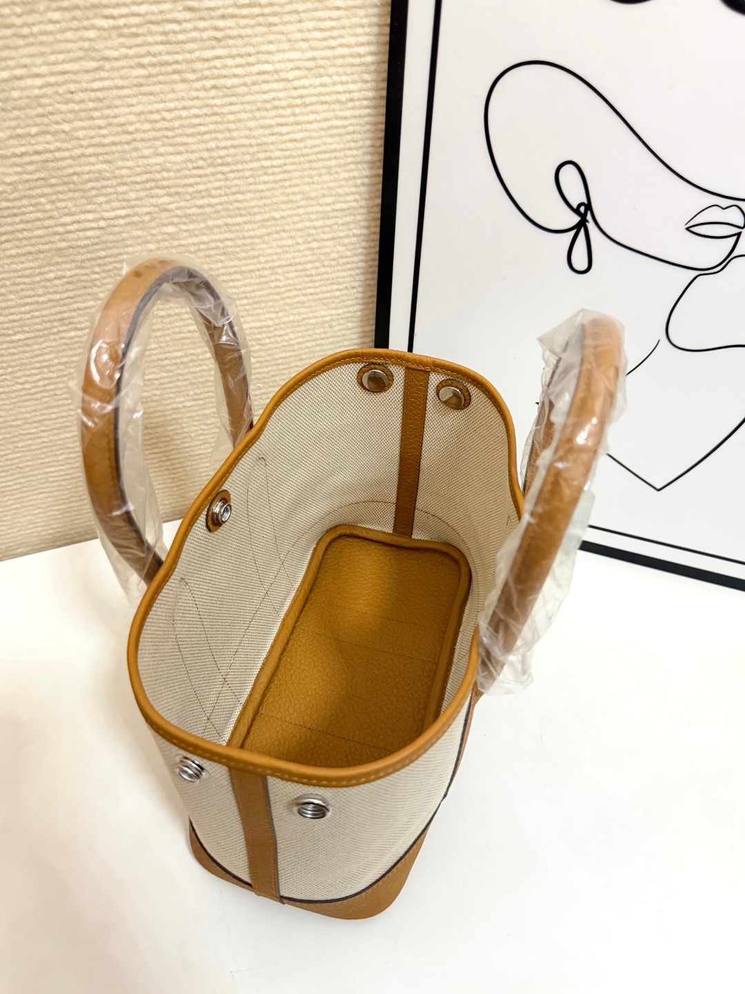 Hermes Garden Party Canvas and leather mini 23cm tote everyday