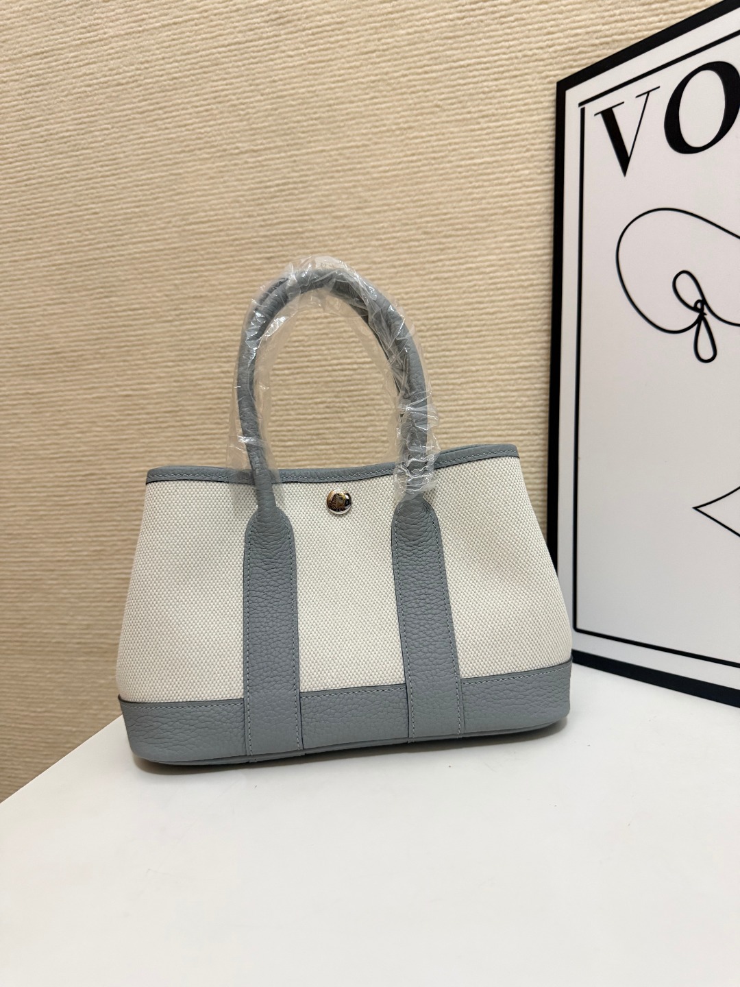 Hermes Garden Party Gray and Beige mini 23cm tote everyday