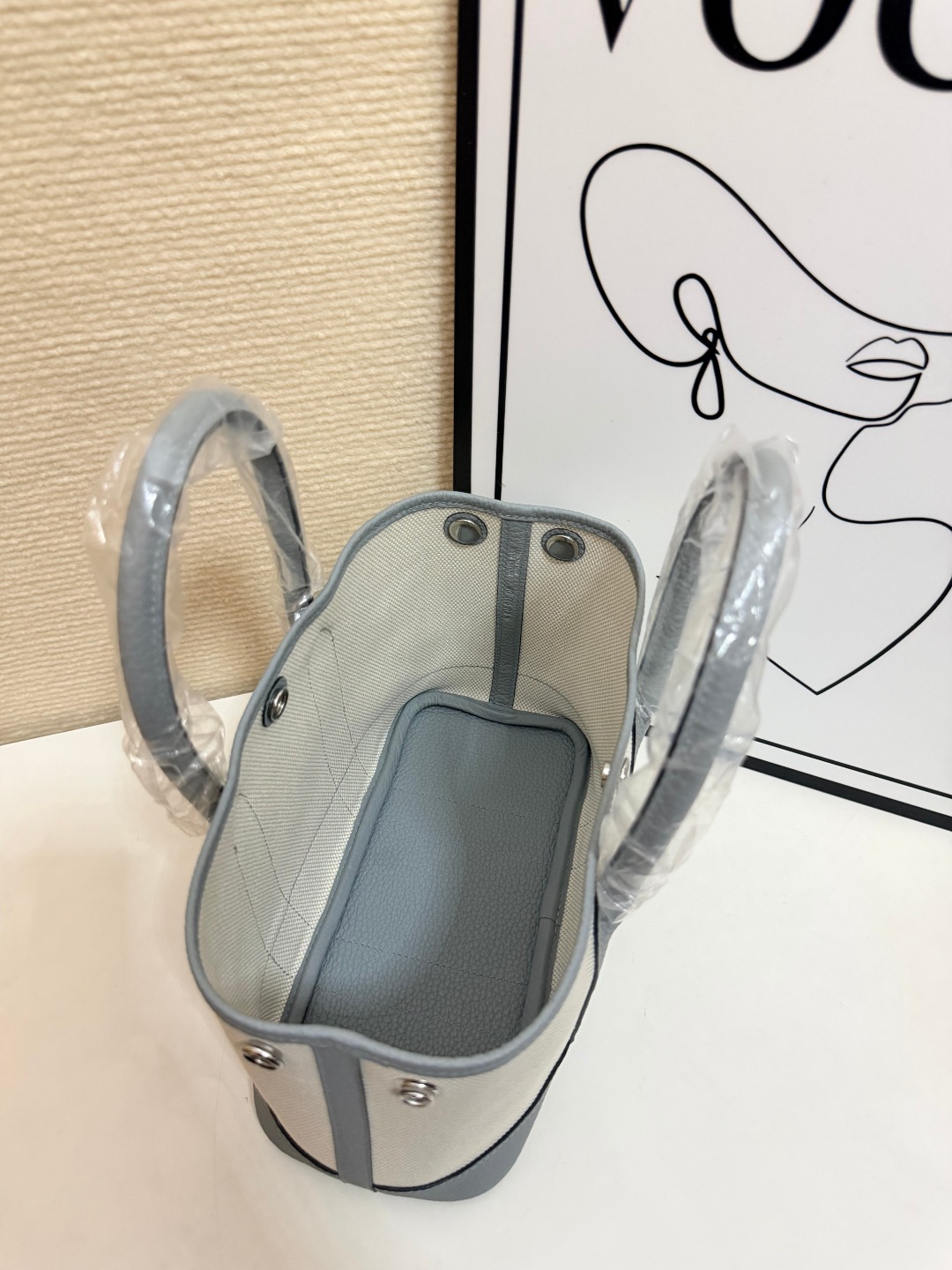 Hermes Garden Party Gray and Beige mini 23cm tote everyday
