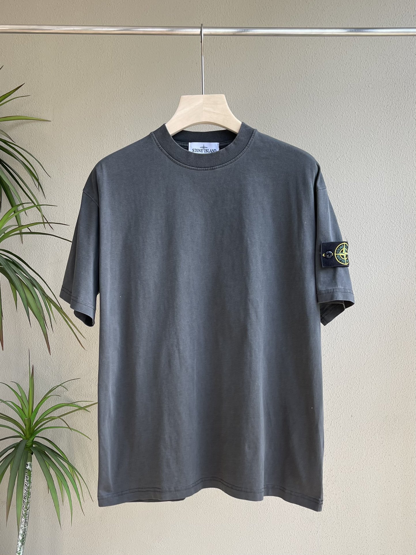 Stone Island Men's Vintage Garment-Dyed Short Sleeve T-Shirt