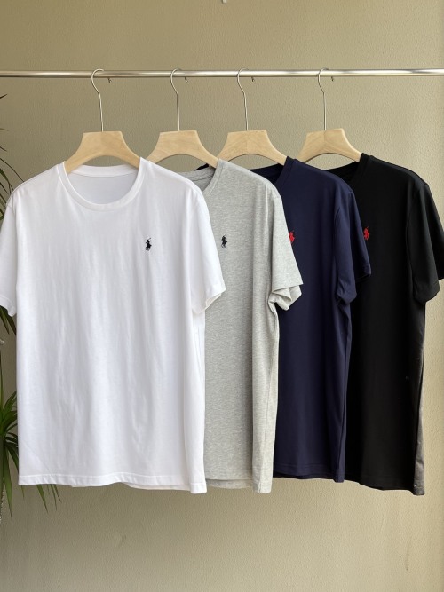 Ralph Lauren Classic Fit Crewneck T-Shirt - Soft Cotton, Embroidered Logo 1 Ralph Lauren Classic Fit Crewneck T-Shirt - Soft Cotton, Embroidered Logo