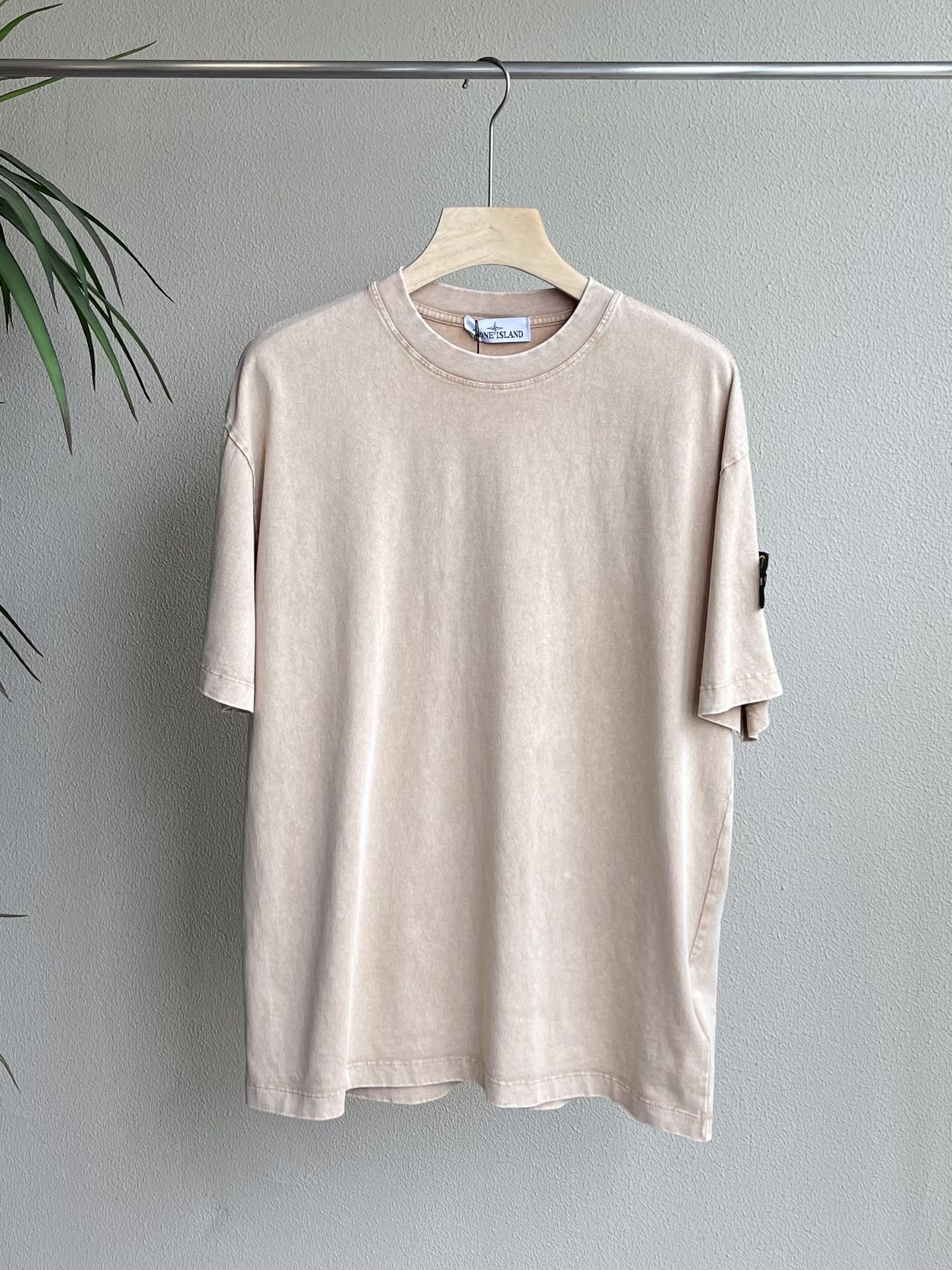 Stone Island Vintage-Wash Cotton Tee - Casual Comfort, High-Street Style