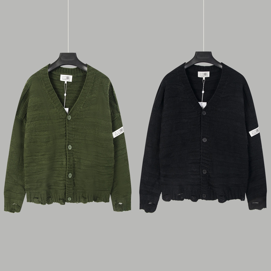 MM6 Magella Cufflinks Sweater with Handbags, Coarse Needles, Rigid Barrel. - 图片 2