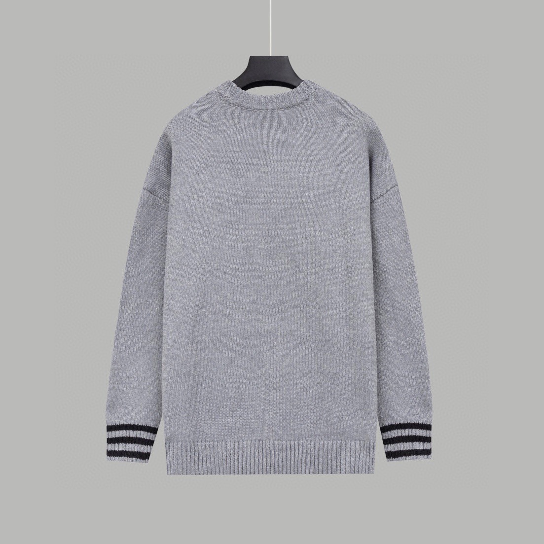 Embroidered Long Sleeve Sweater with Colored Net Cotton Line (XS-L) - 图片 3