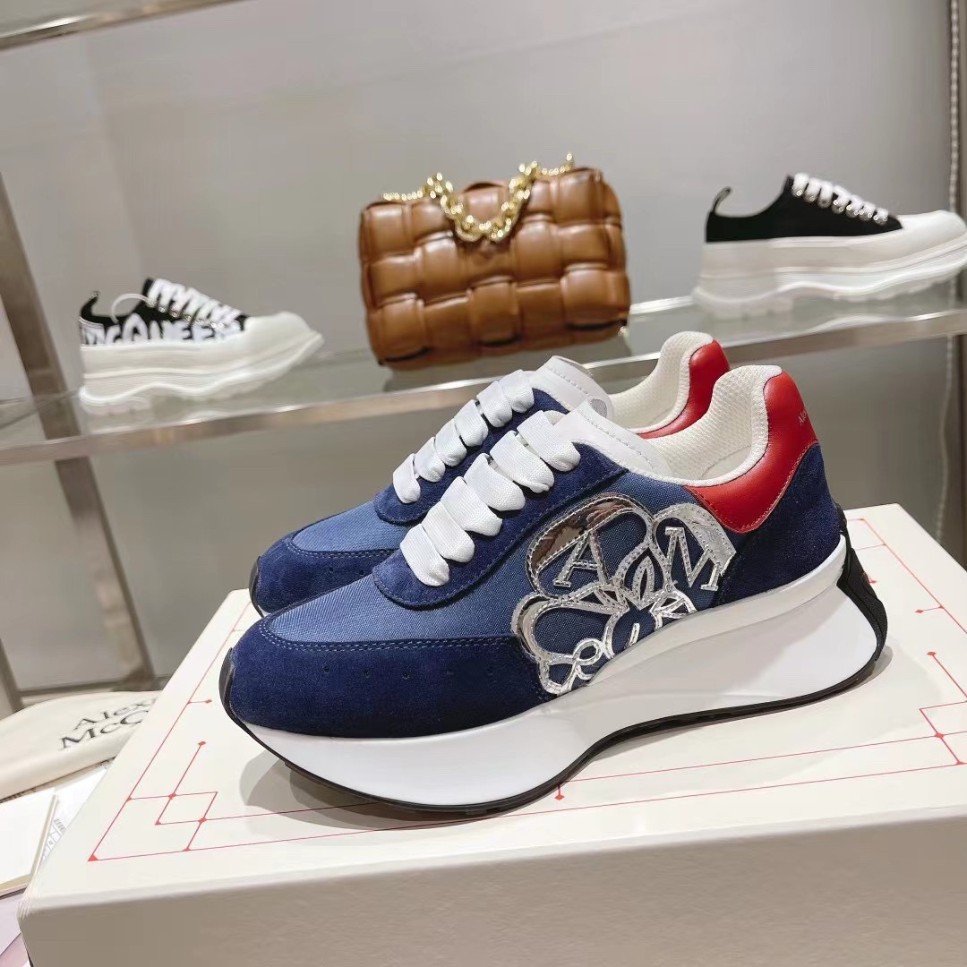 Floral Embroidery Running Platform Sneakers