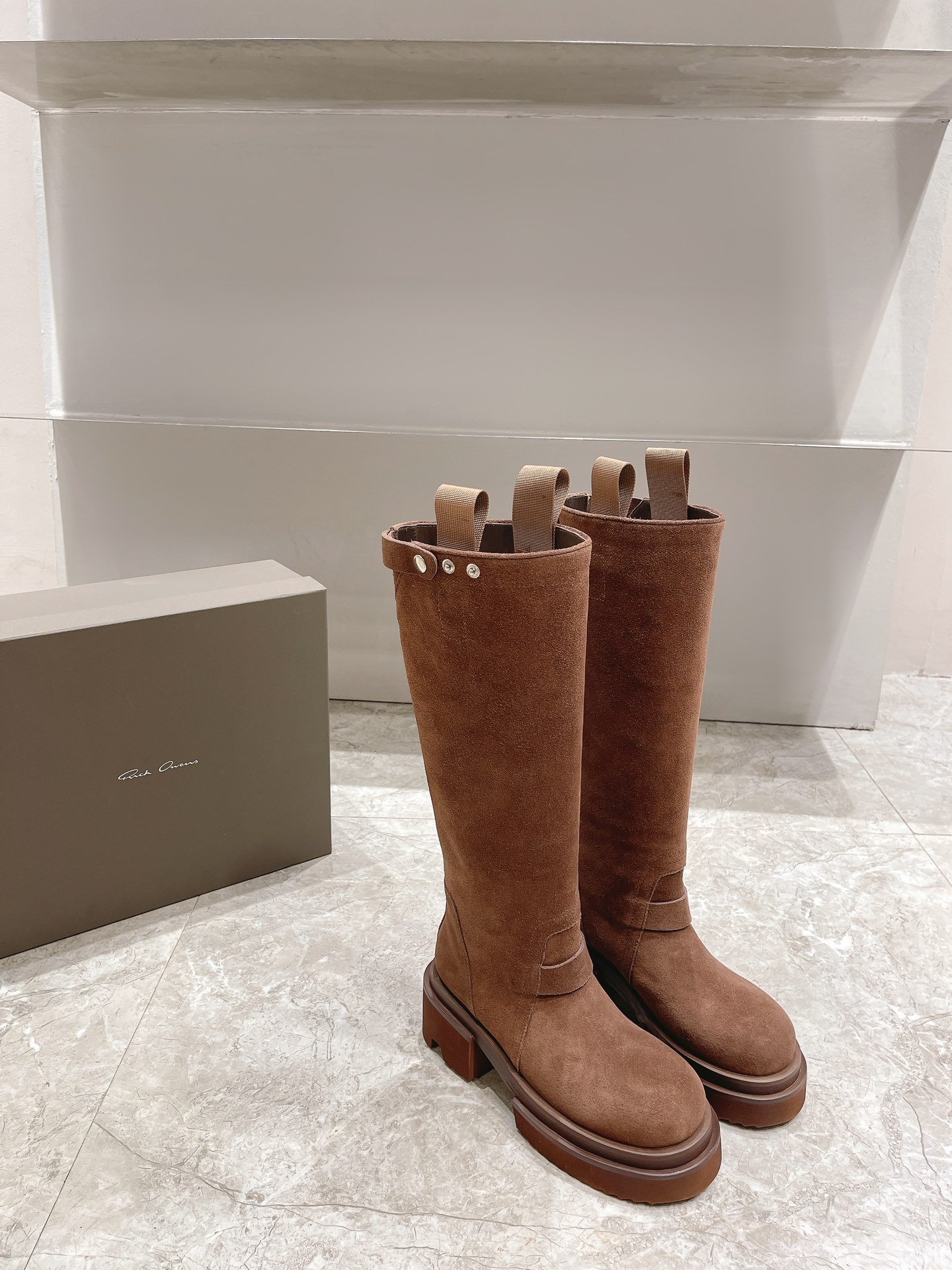 Rick Owens 2023 Euvens Boots: Italian Husk Fabrication, Cow Skin Interior, Original Skin Sole. - 图片 4