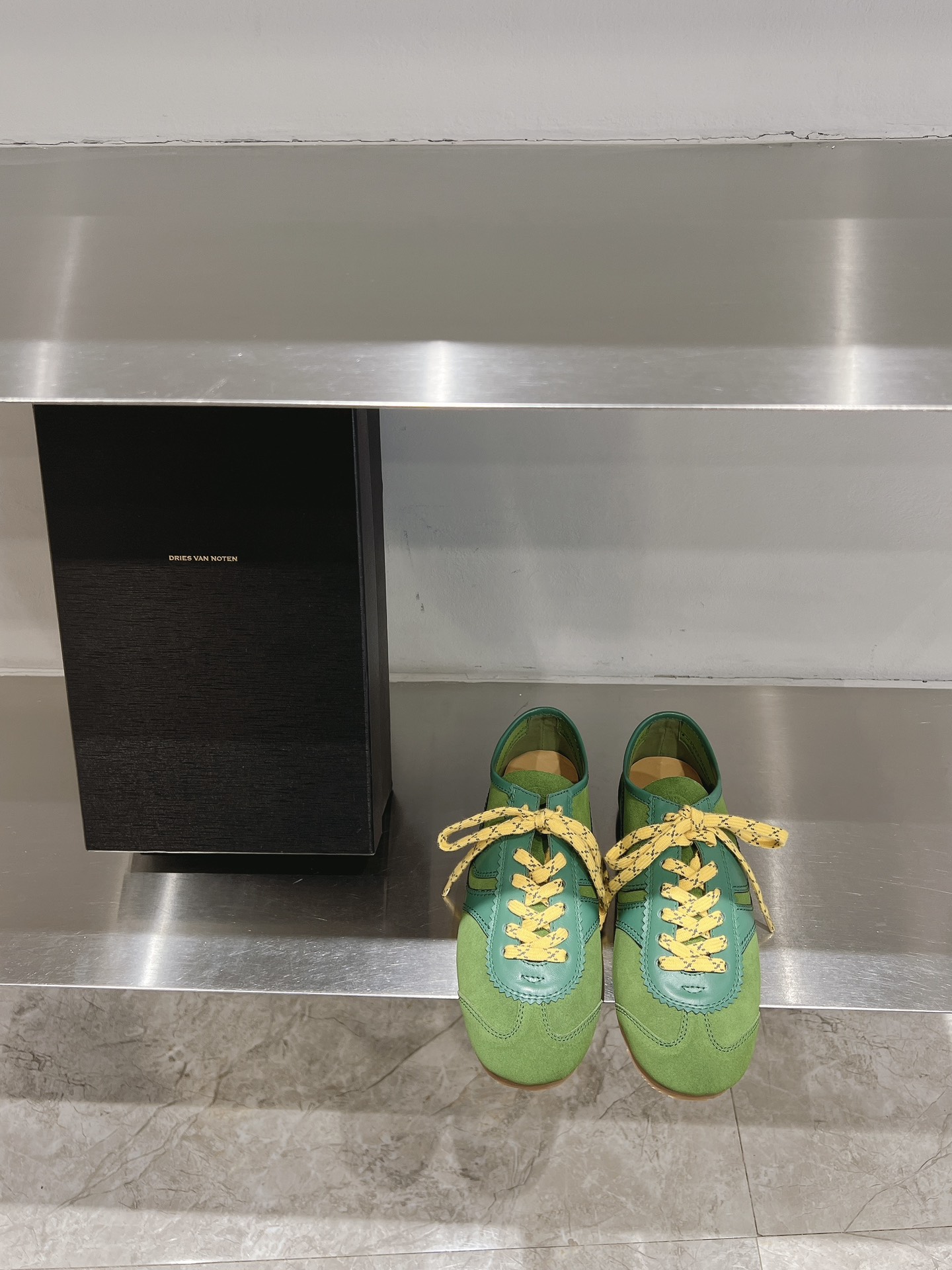 Dries Van Noten Jr. DVDR German Sneakers: Marathon Prototype with Unique Design and High Quality Materials.