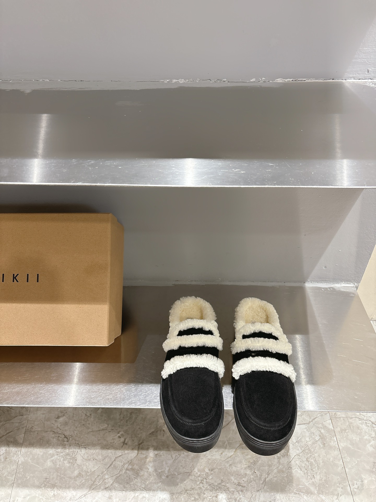 INUIKLL 24ss Double-Flush Slippers: Cozy Cow Velvet, Wool Inside, Natural Rubber Base