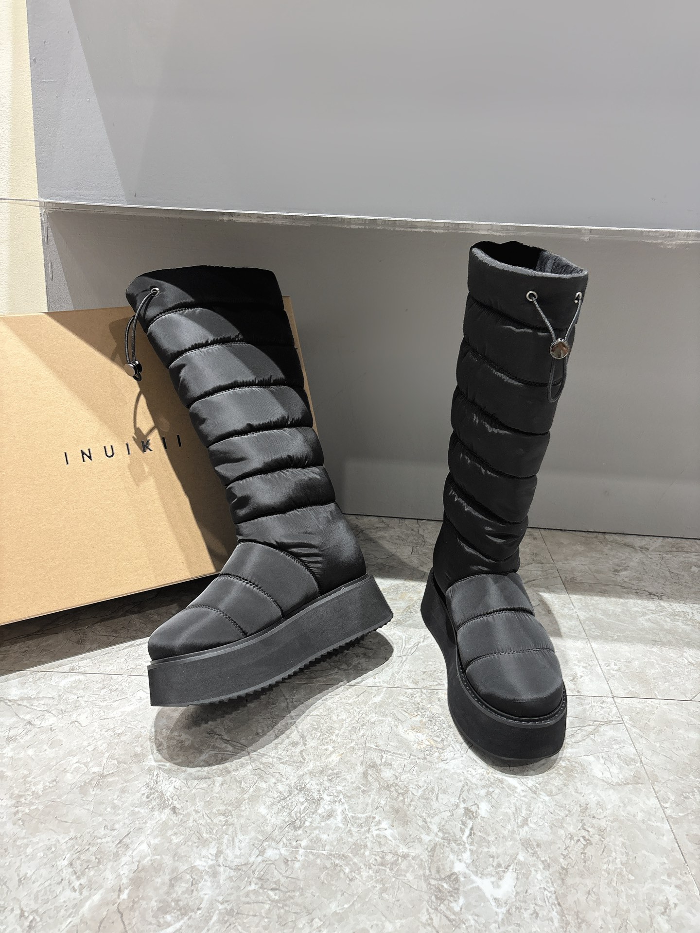 2024 Trendy INUIKII Snow Boots: Zirconium Fabric, Skate-Proof Soles, Customized Number 35-4040. - 图片 5