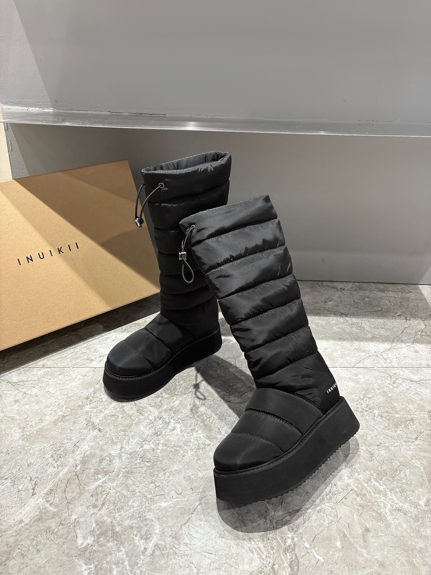 2024 Trendy INUIKII Snow Boots: Zirconium Fabric, Skate-Proof Soles, Customized Number 35-4040. - 图片 8