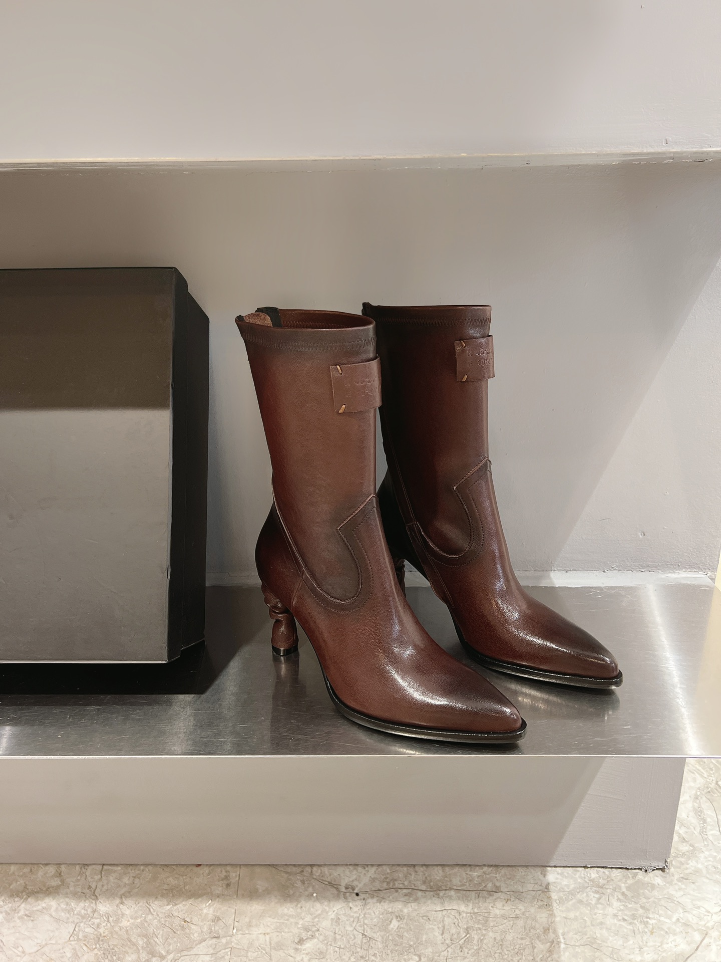 New AS98 Short Boots: Hand-Made Leather Work Boots, Heavy-Duty Quality. - 图片 4