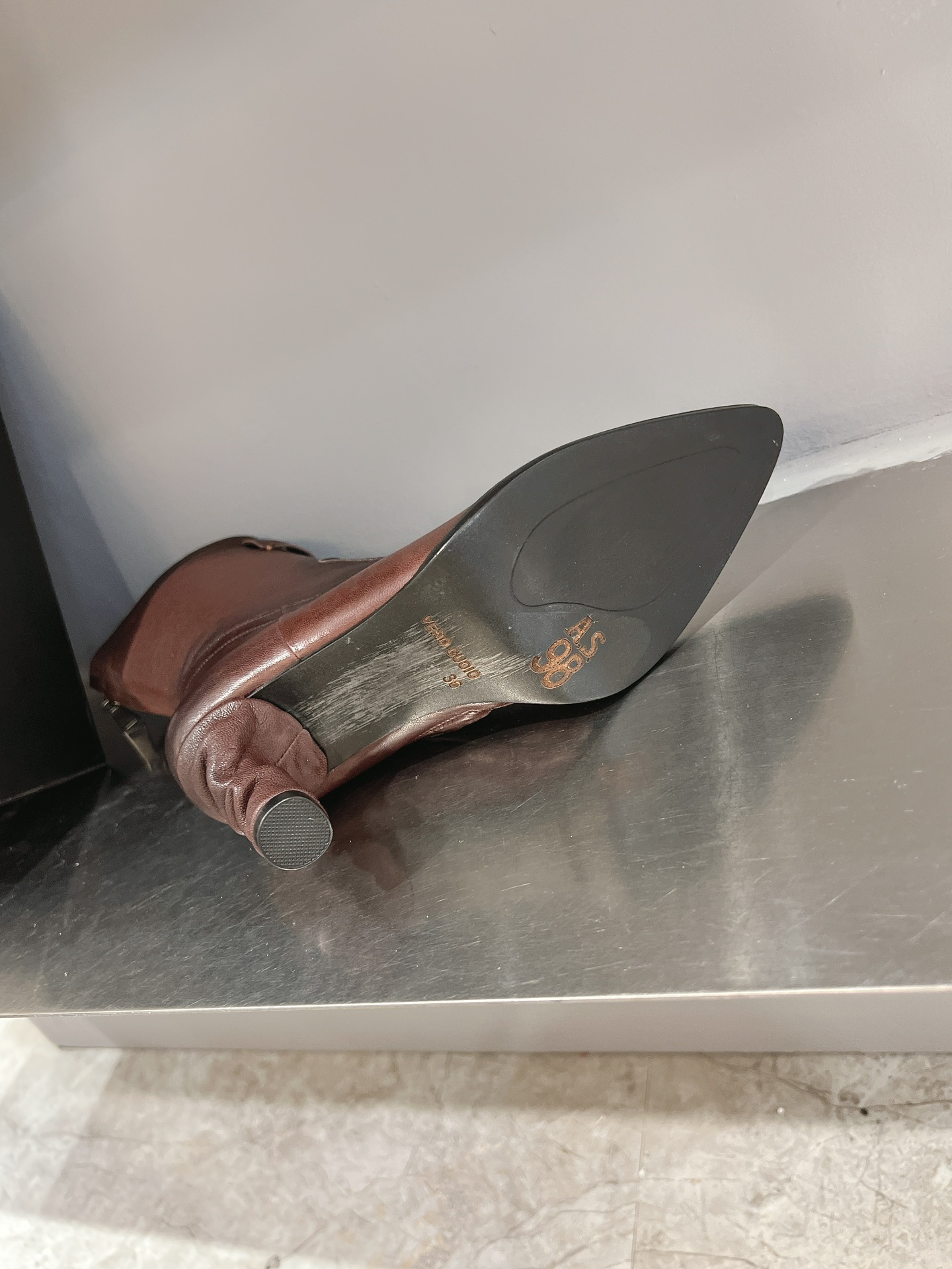 New AS98 Short Boots: Hand-Made Leather Work Boots, Heavy-Duty Quality. - 图片 9