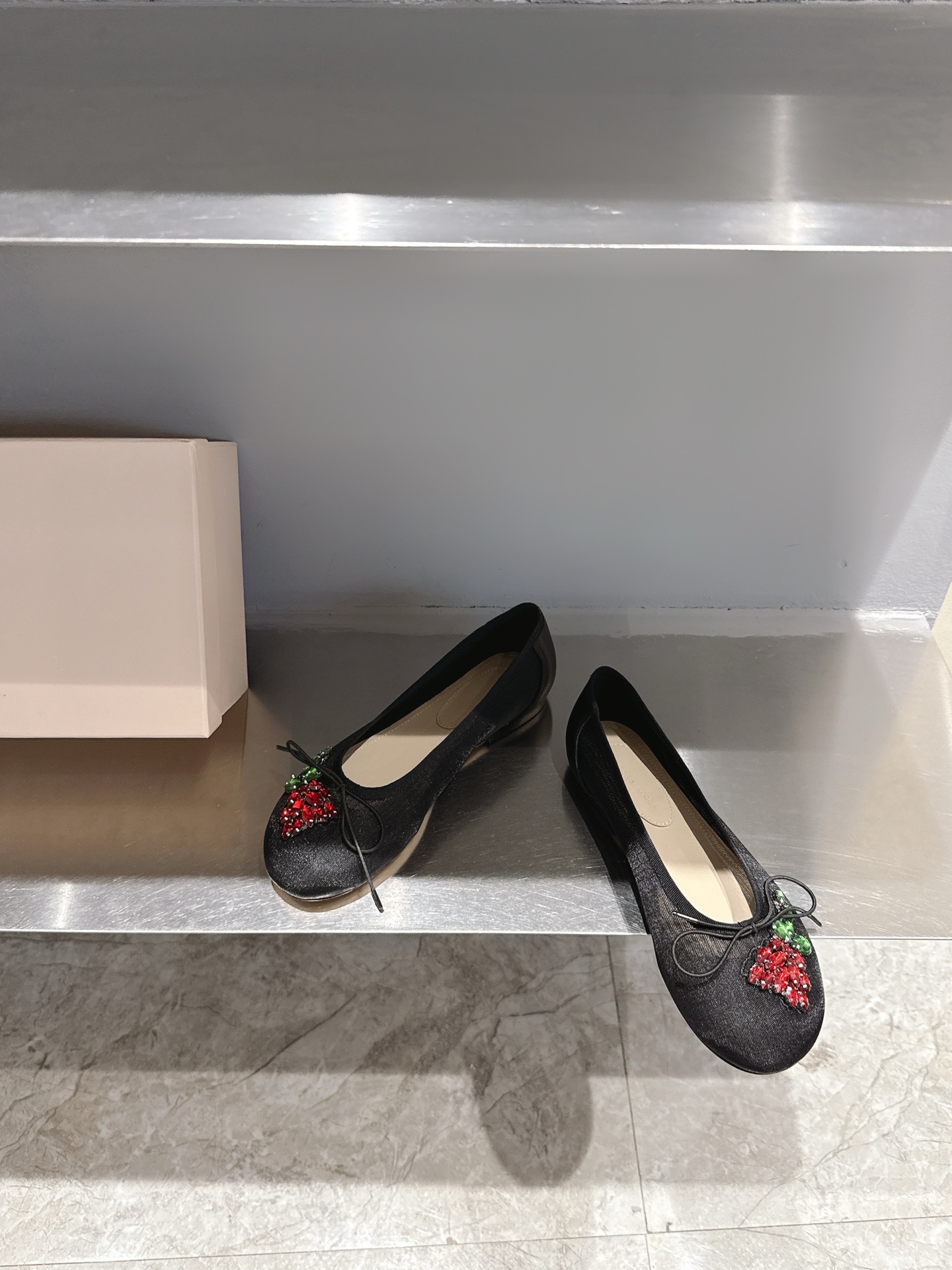 Simone Rocha Ballet Flats with Mesh and Crystal Embellishments - Mary Jane Style 4 i1742740250117 5384 0 1