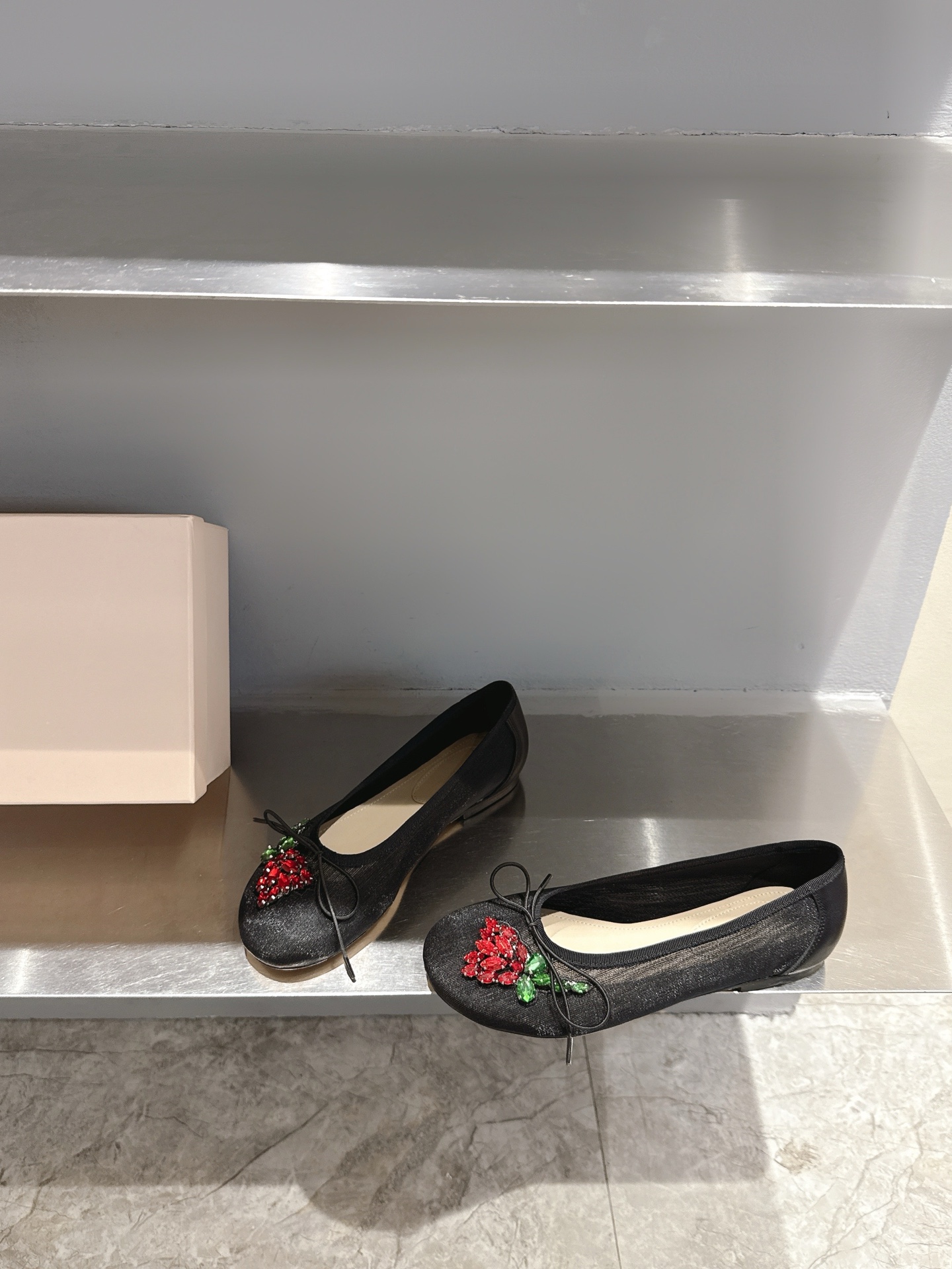 Simone Rocha Ballet Flats with Mesh and Crystal Embellishments - Mary Jane Style 5 i1742740251366 1084 0 2