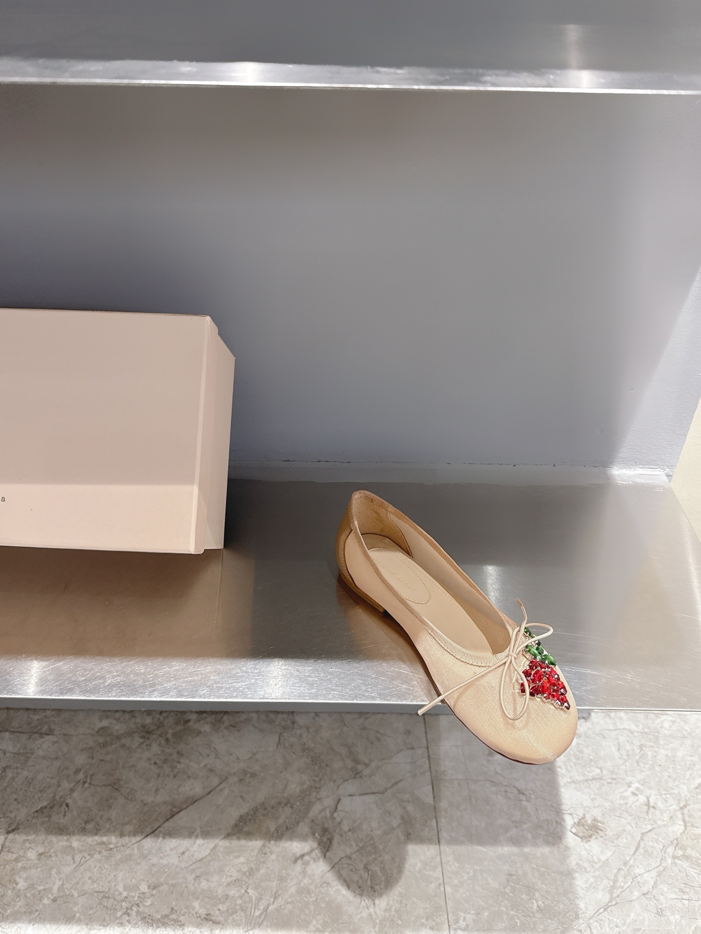 Simone Rocha Ballet Flats with Mesh and Jewel Embellishments 7 i1742740263160 2055 0 4