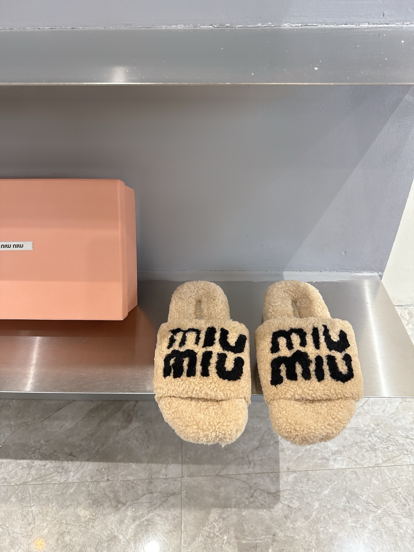 Miu Miu Shearling Flat Slippers - Cozy, Stylish, and Comfortable