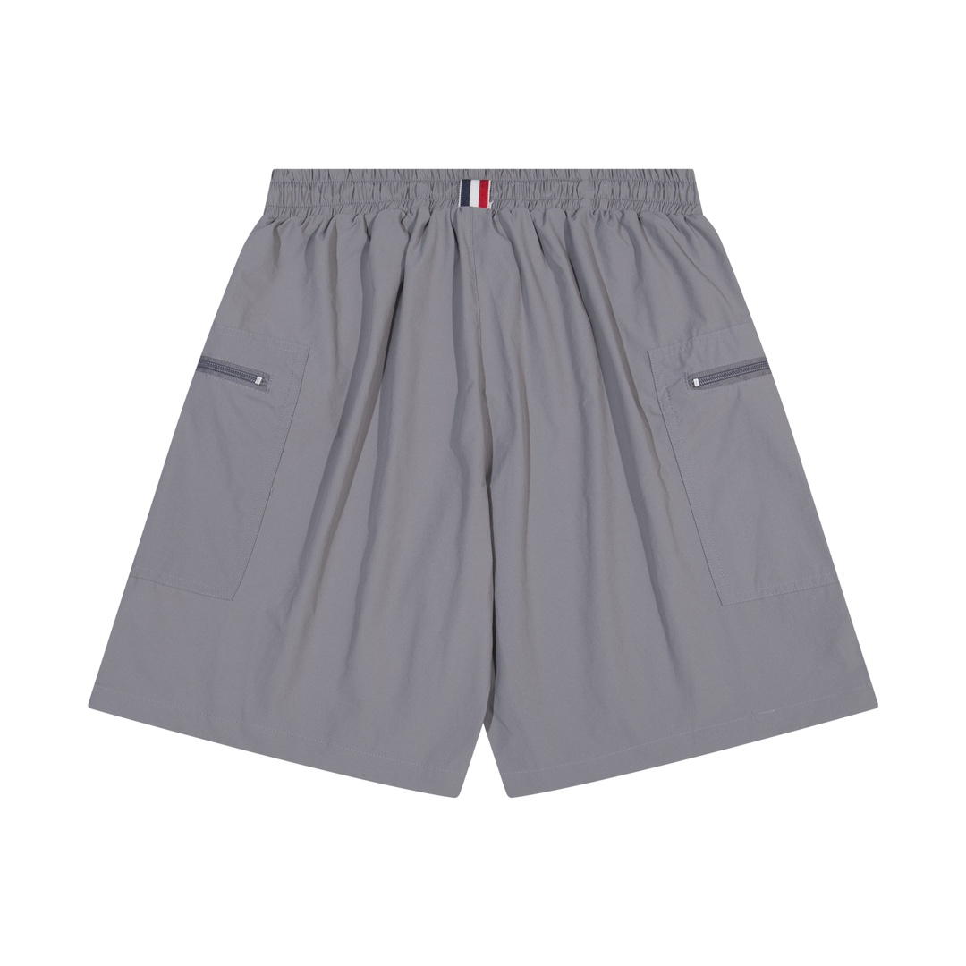 XGS TB Black Nylon Shorts with Big Pockets and Fast-Dry Material - 图片 2