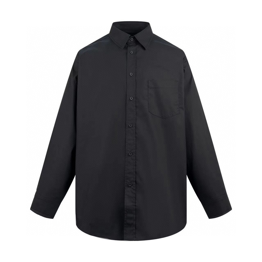 חולצת Balenciagaa שחורה שחורה אופנת ונוחה עם כתפים