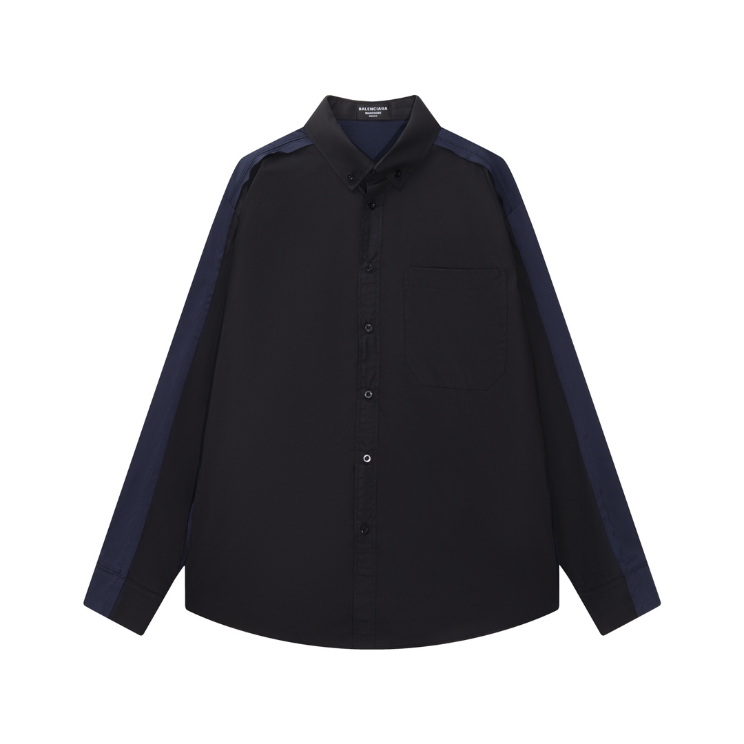 Fashion Review: CCAO Balenciaga Blue Shirt with Unique Material Combination - 图片 1